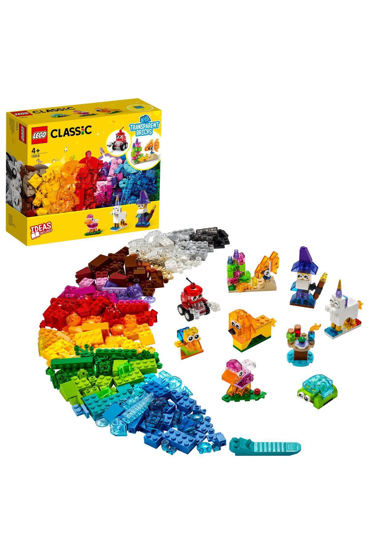 LEGO مجموعه ساخت و ساز خلاقانه شفاف ساختاری 11013 مجموعه ساخت و ساز خلاقانه برای کودکان (500 قطعه)