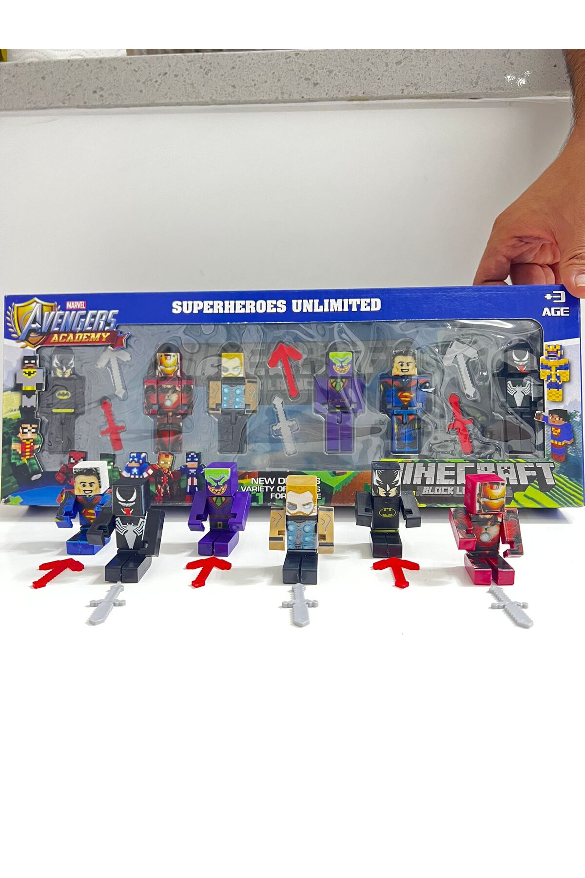 اسباب بازی های فیگور دیگر TOY AVENGERS 12 PIECE SUPER HEROES KİNKU