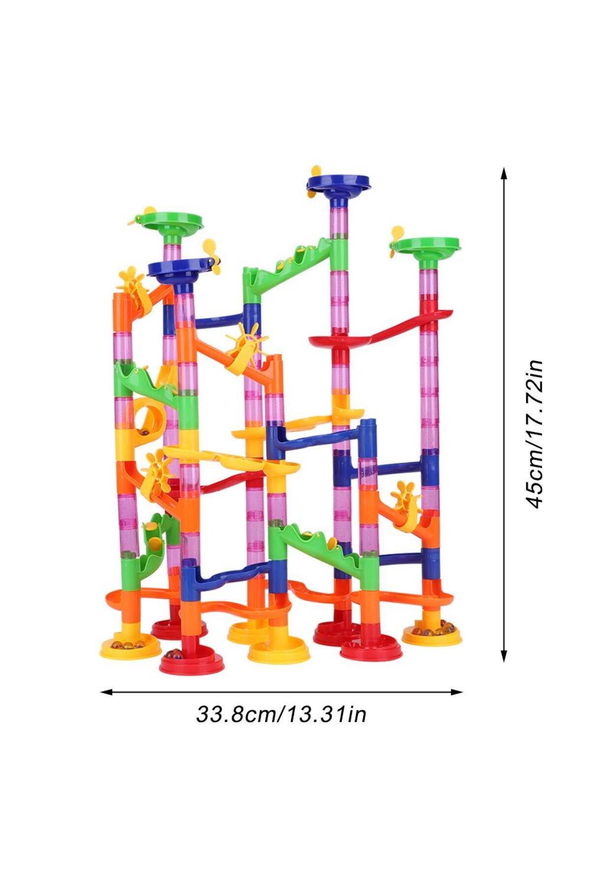 لگو و اسباب بازی های ساخت محور 58 PIECE MARBLE RUN BALL GAME BALLS IN THE MAZE از ترکیه Mashotrend