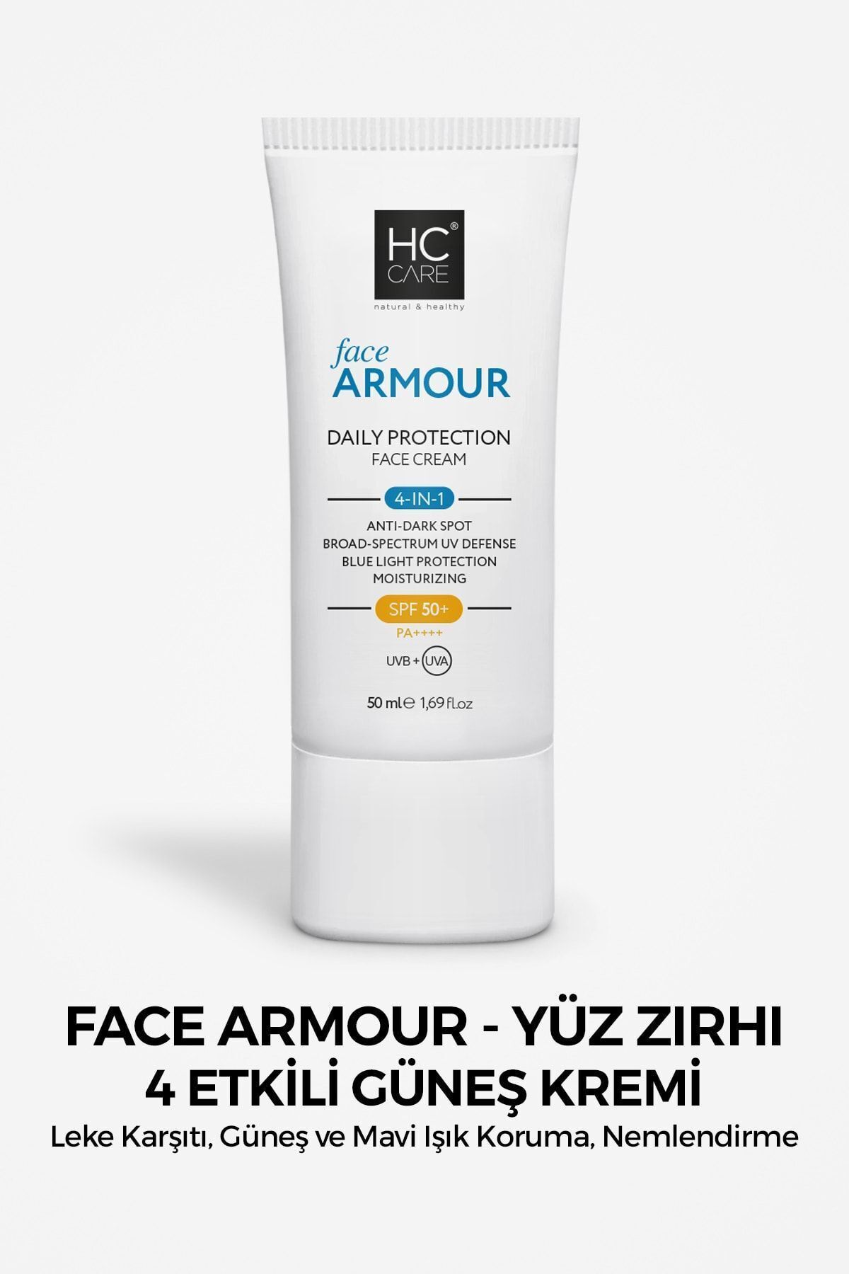 کرم ضد آفتاب صورت محافظ روزانه FACE ARMOR SPF 50 4 EFFECT میل. HC Care