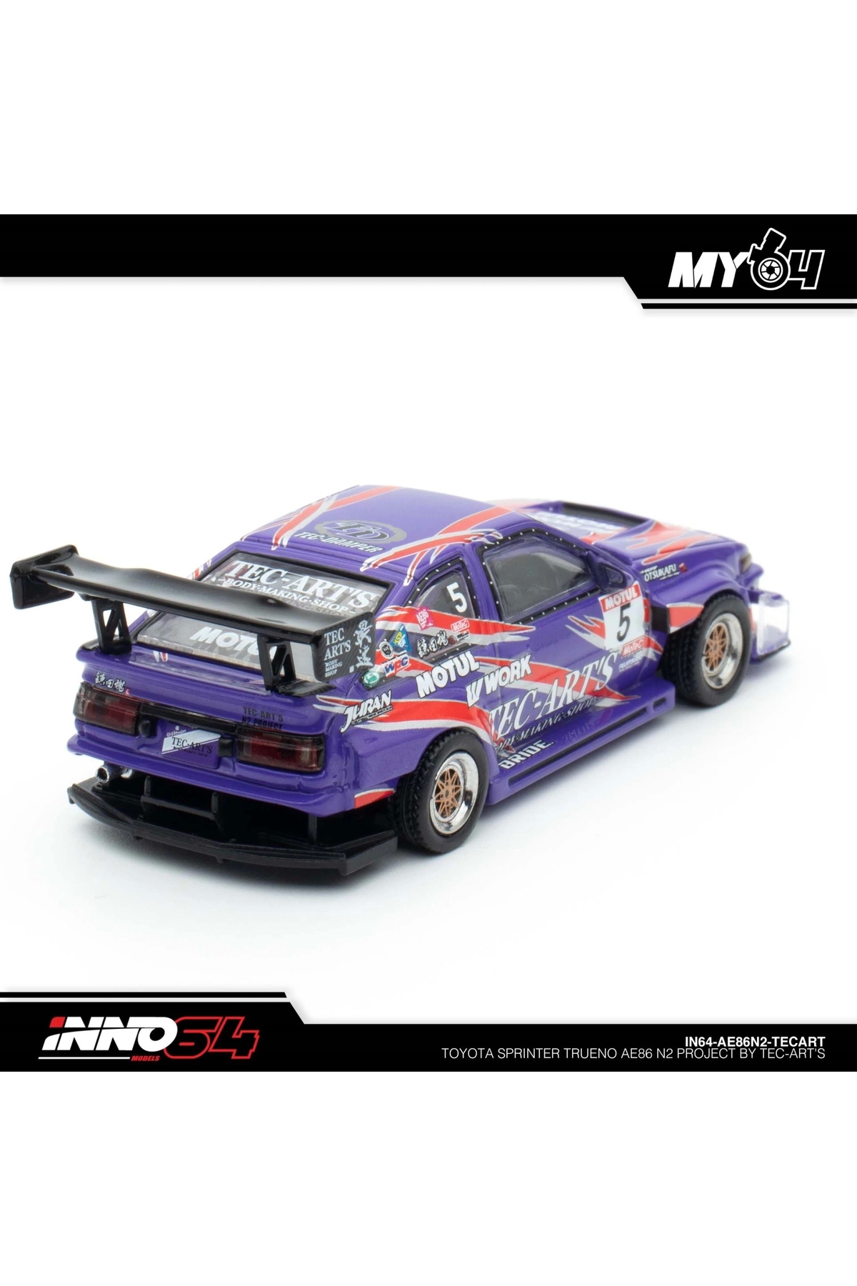 مدل خودرو پروژه INNO 1 64 TOYOTA SPRINTER TRUENO AE86 N2 توسط TEC ART'S اورجینال Inno 64 Models