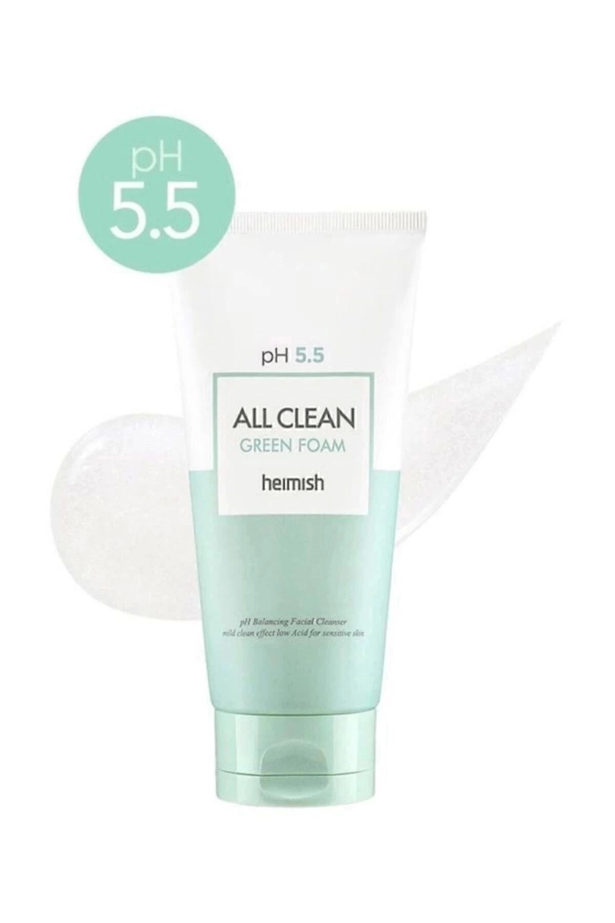 پاک کننده صورت پوست های حساس ALL CLEAN GREEN FOAM PH 5.5 Heimish
