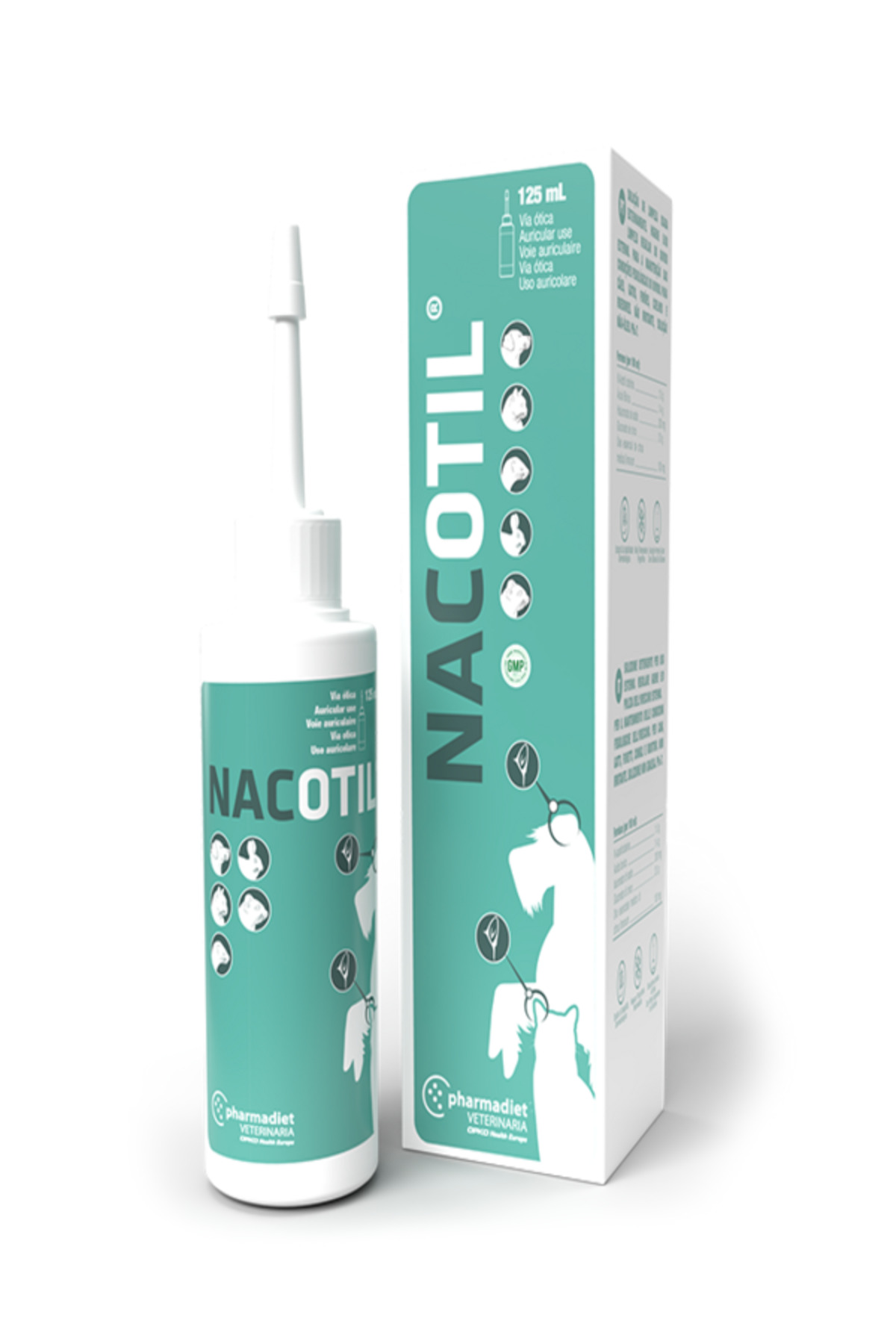 محلول پاک‌کننده گوش سگ و گربه فارمادیت Pharmadiet Nacotil Neo، ۱۲۵ میلی‌لیتر