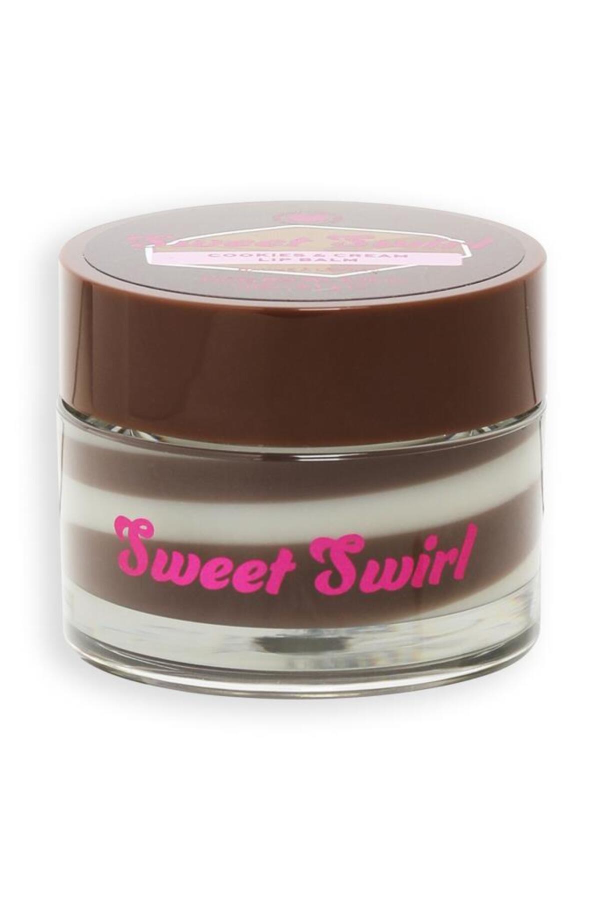 بالم لب آی هارت رولوشن I Heart Revolution مدل Swirl، Cookies&Cream قهوه‌ای