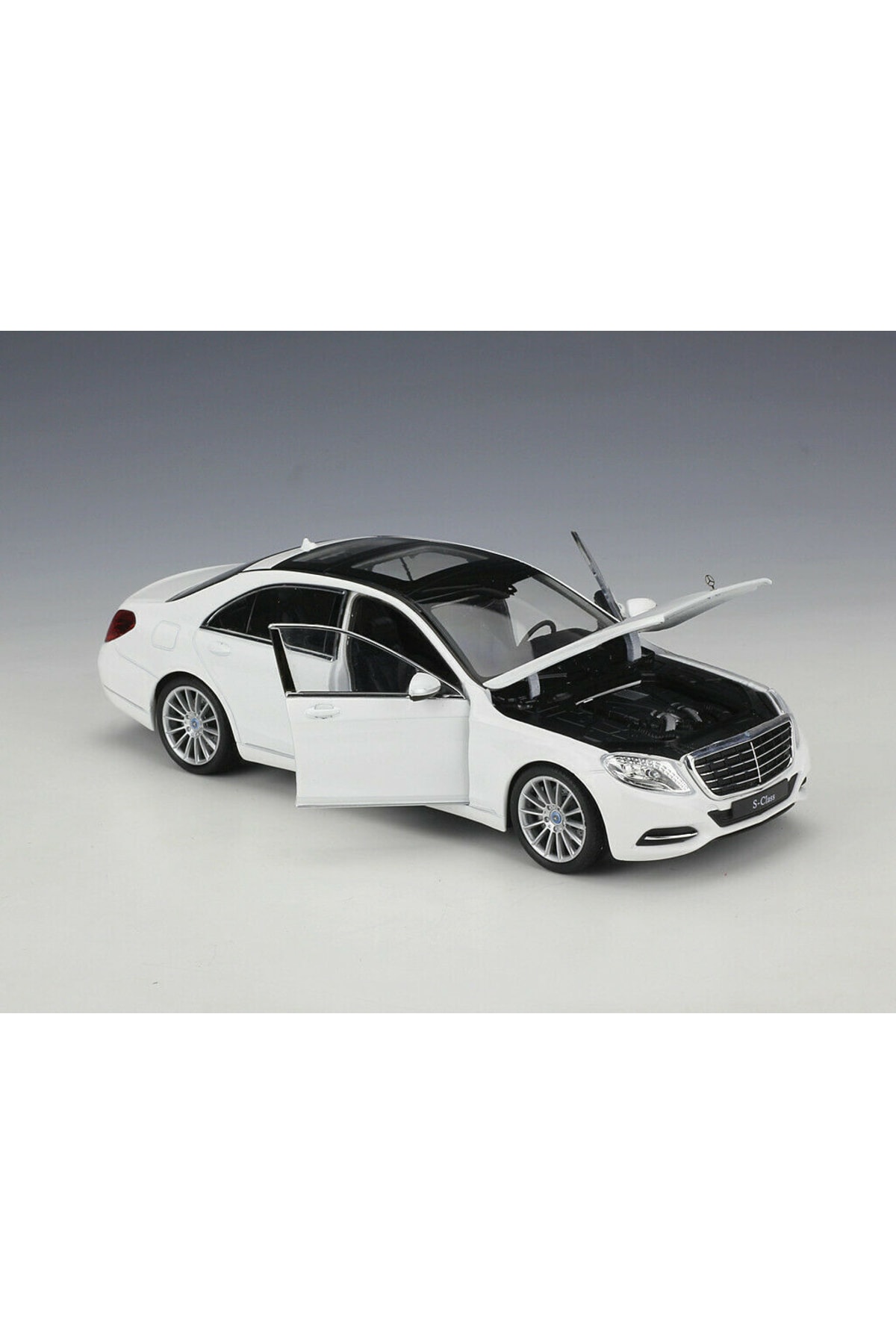 مدل خودرو مرسدس بنز S کلاس سفید 1:24 EXECUTIVE CAR CLASS اورجینال Genel Markalar