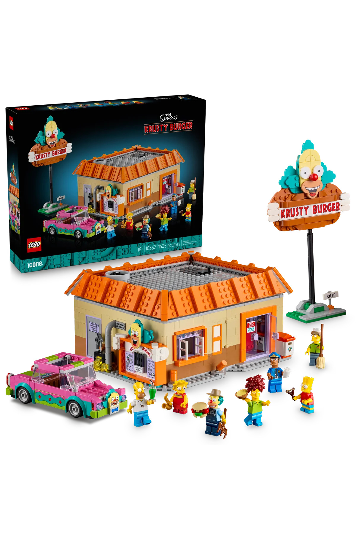 لگو و اسباب بازی های ساخت محور 10352 نماد THE SIMPSONS™: KRUSTY BURGER اورجینال LEGO