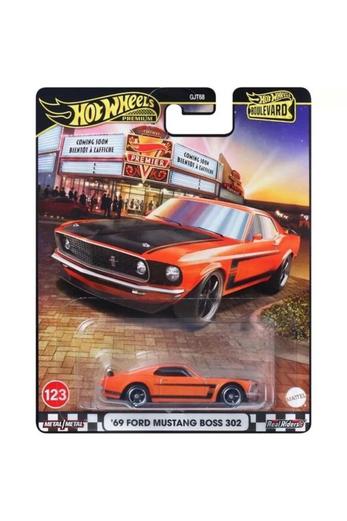 ماشین اسباب بازی PREMIUM '69 FORD MUSTANG BOSS 302 GJT68 JBL20 هات ویلز اورجینال HOT WHEELS