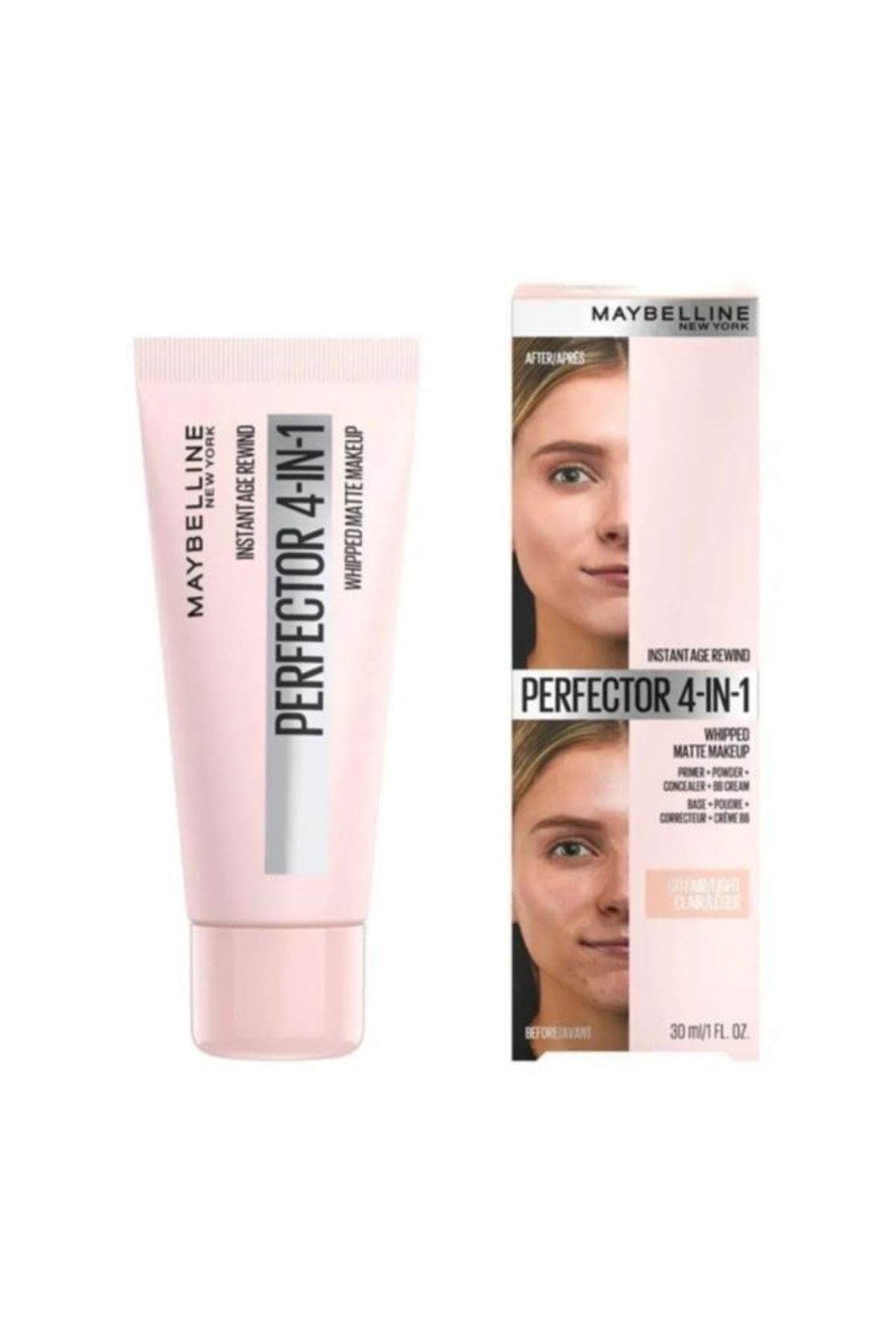 پودر پایه مات کننده ۰۱ رنگ سفید میبلین Maybelline New York