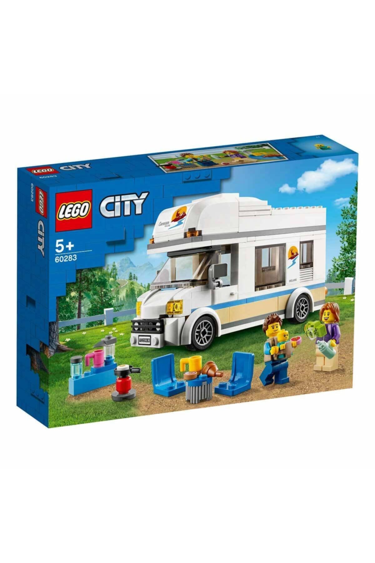 لگو و اسباب بازی های ساخت محور CITY GREAT VEHICLES HOLIDAYMAKER CARAVAN 60283 اورجینال LEGO