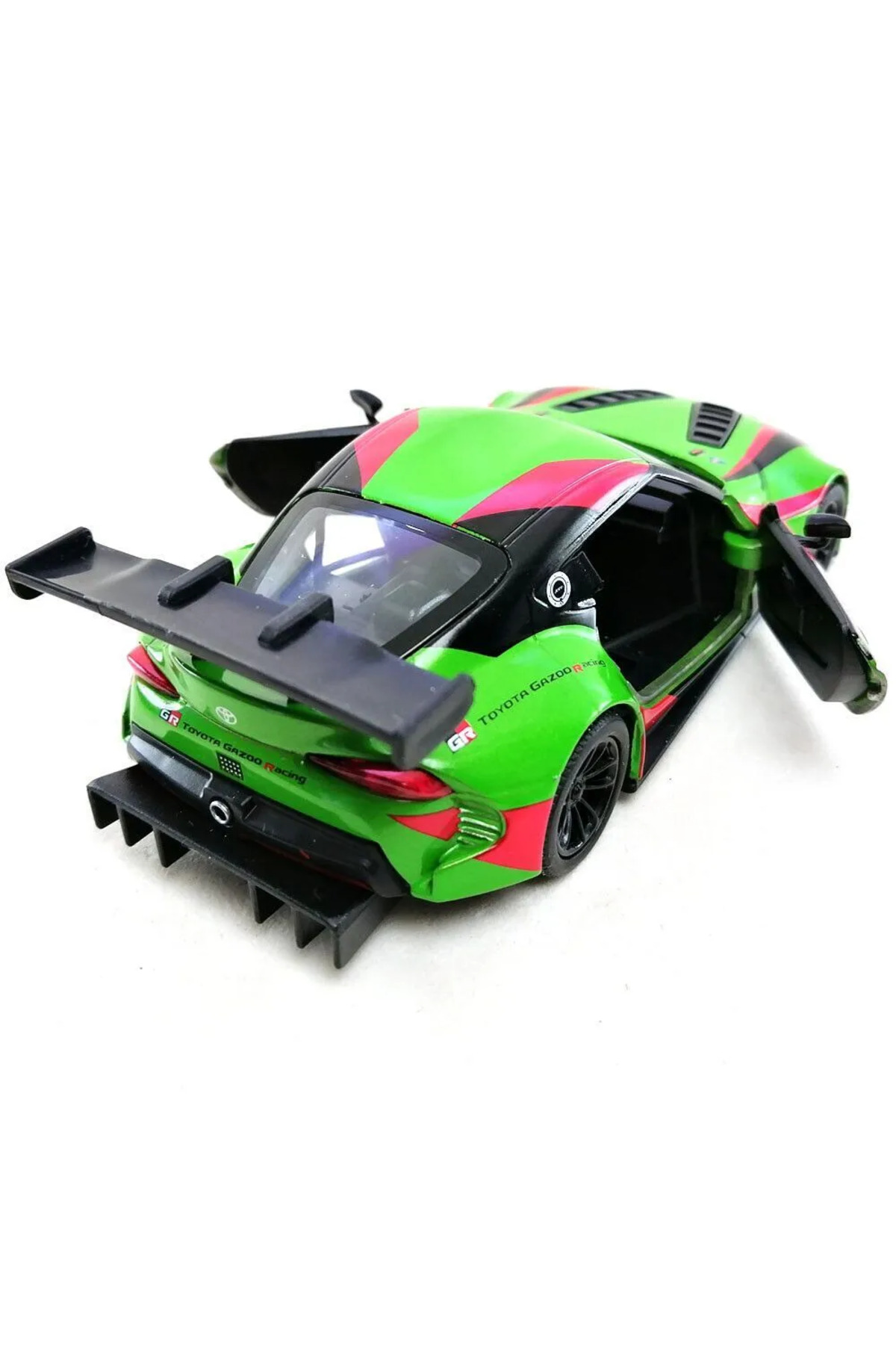 مدل خودرو ماشین فلزی TOYOTA SUPRA GR RACING LIVERY EDITION 1:36 12.5 CM PULL DROP GREEN اورجینال LRS STORE