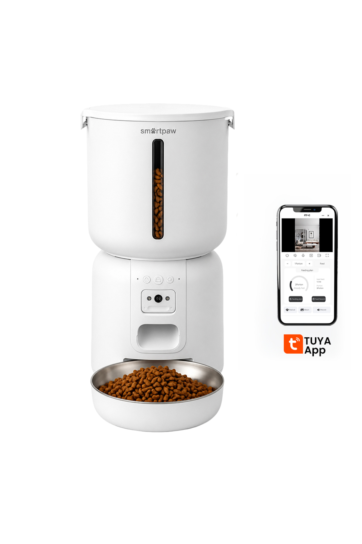 ظرف غذای خودکار هوشمند ۴ لیتری اسمارت‌پاو SMARTPAW Fresh Feeder Pro مدل F28C