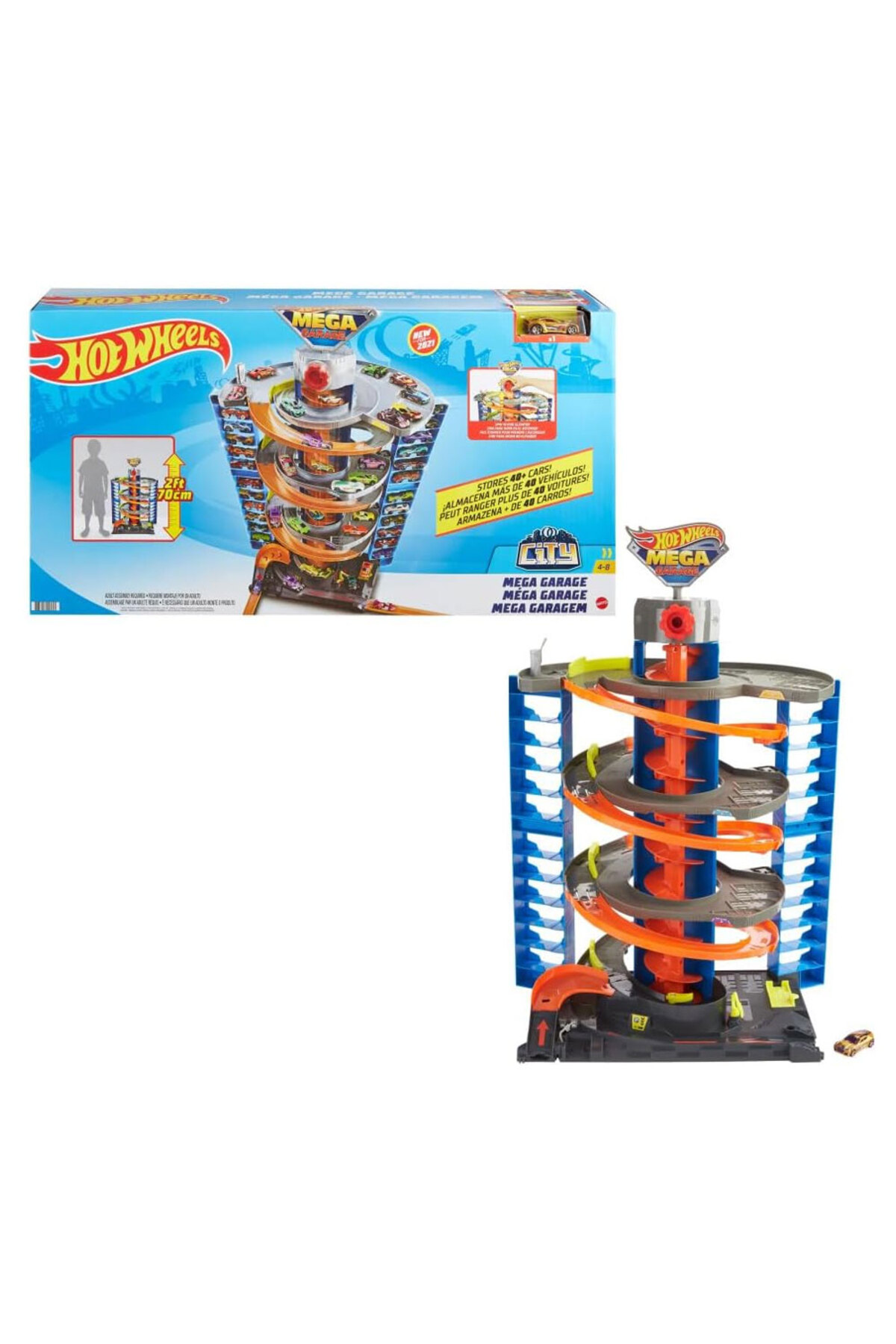 ماشین اسباب بازی مگا گاراژ GTT95 هات ویلز اورجینال HOT WHEELS