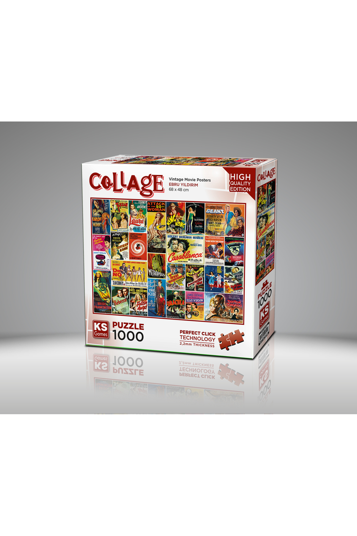 پازل پوسترهای فیلم VINTAGE 1000 PIECE PUZZLE از ترکیه Ks Games