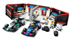 مجموعه ساختنی گاراژ فرمول ۱ و خودروهای مرسدس-AMG و آلپاین لگو LEGO سیتی City مدل 60444، ۶۷۸ قطعه