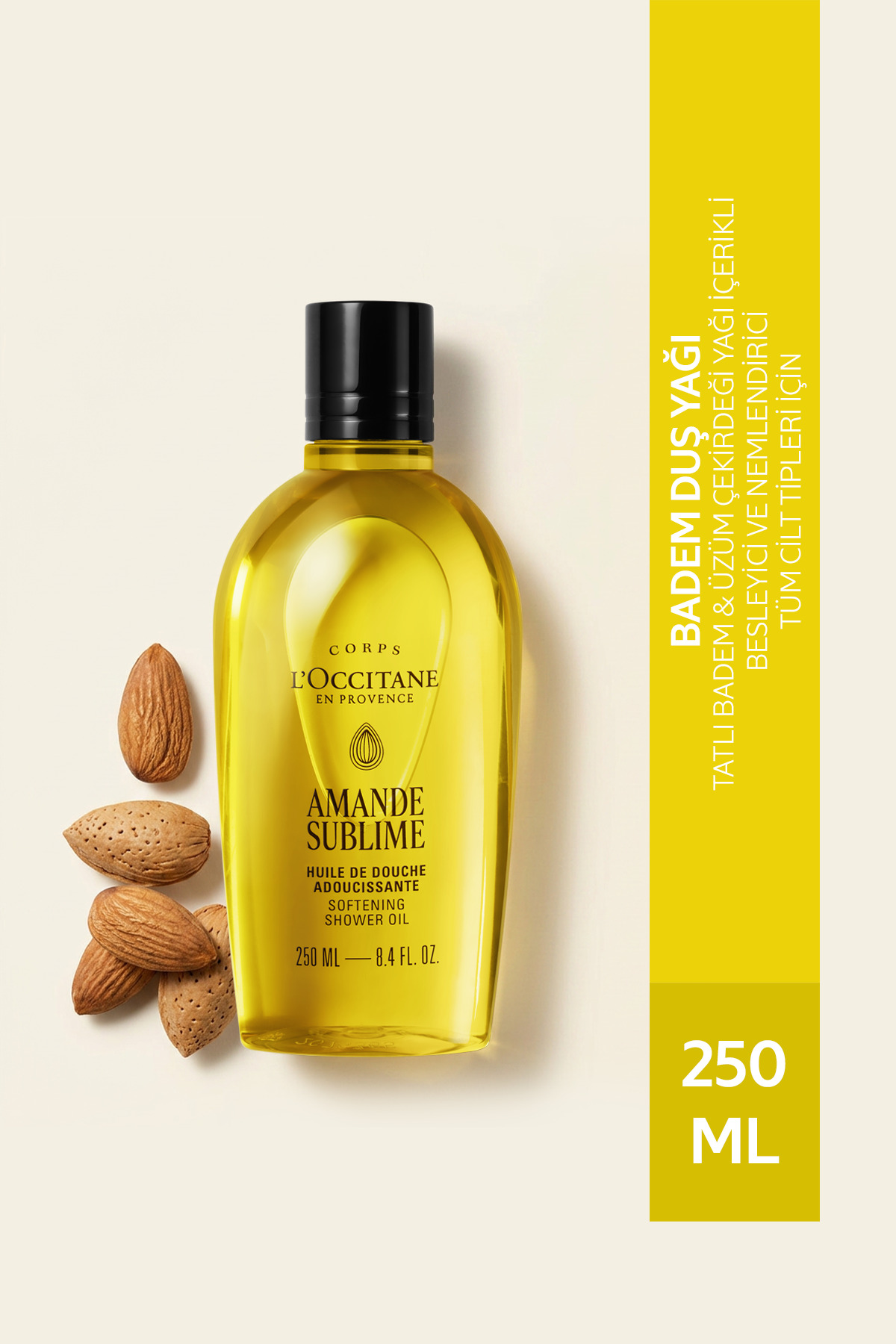 ژل دوش روغن بادام 250 میل L'Occitane