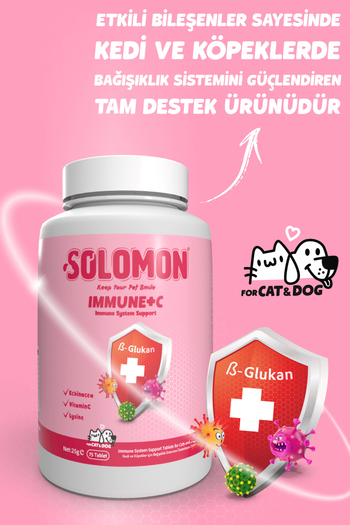 مجموعه سلامت سگ سولومون Solomon Power Set (روغن ماهی، Immune C و گلوکزامین)