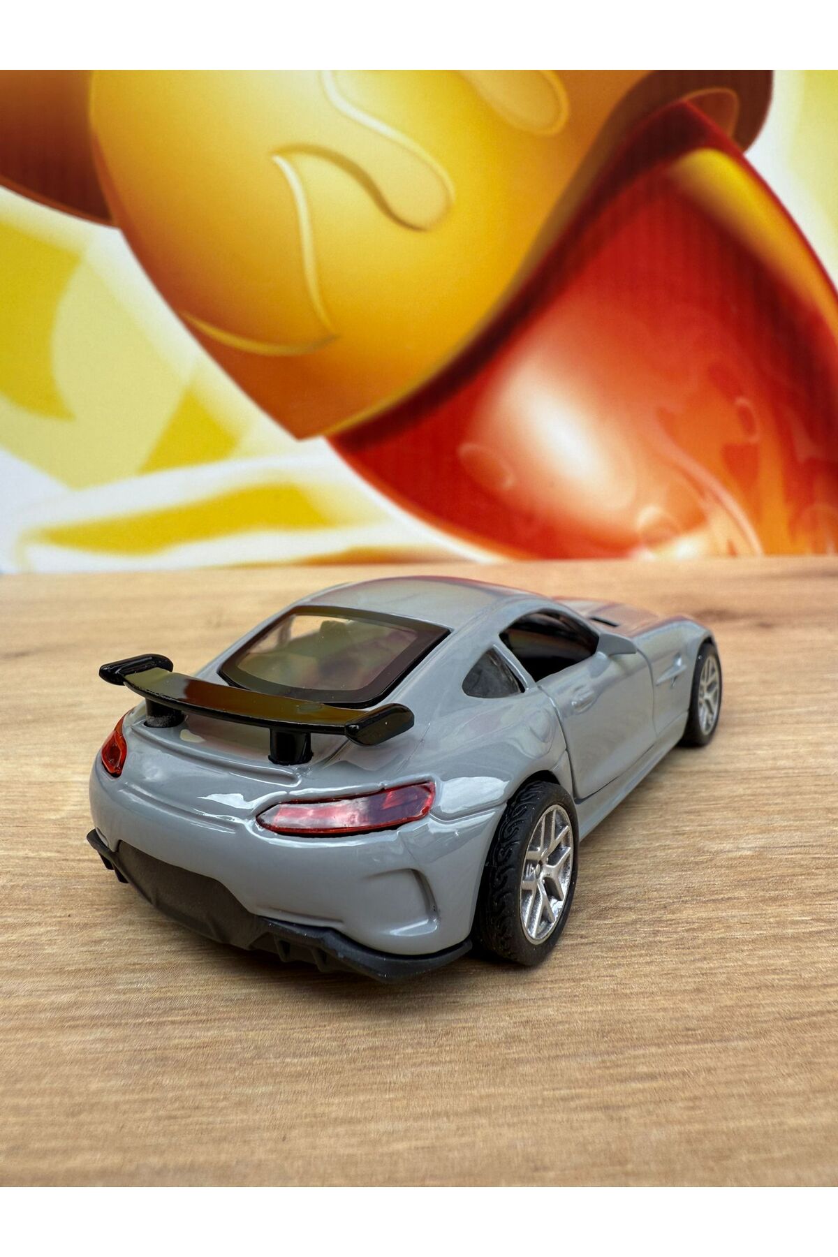 مدل خودرو MERCEDES AMG GTR COLLECTION METAL CAR 12CM ماشین لوکس خاکستری DIECAST اورجینال scntoys
