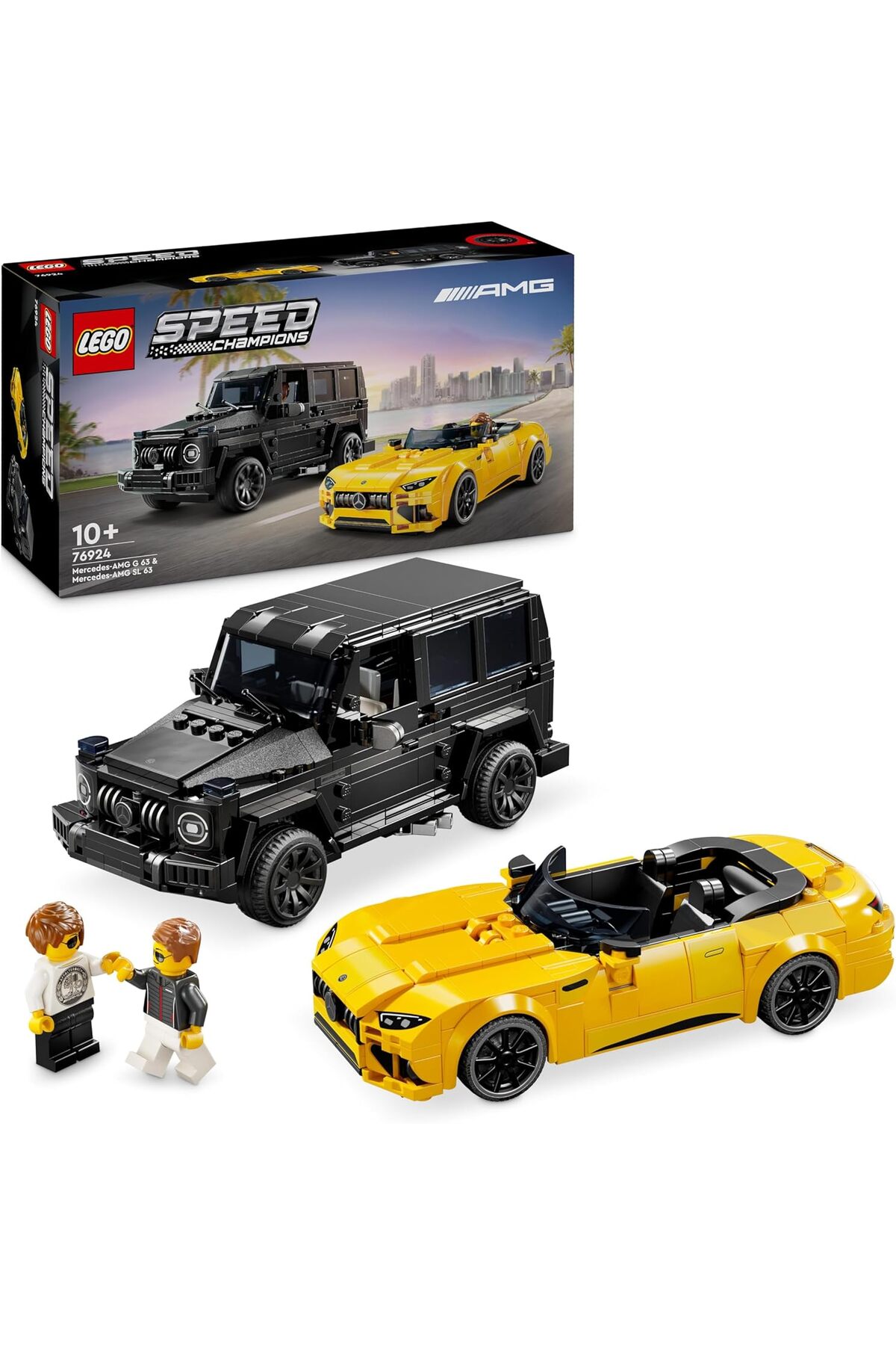 لگو و اسباب بازی های ساخت محور SPEED ​​CHAMPIONS MERCEDES AMG G 63 AND SL 76924 – 10 سال بالاتر خودروی پرشور اورجینال LEGO