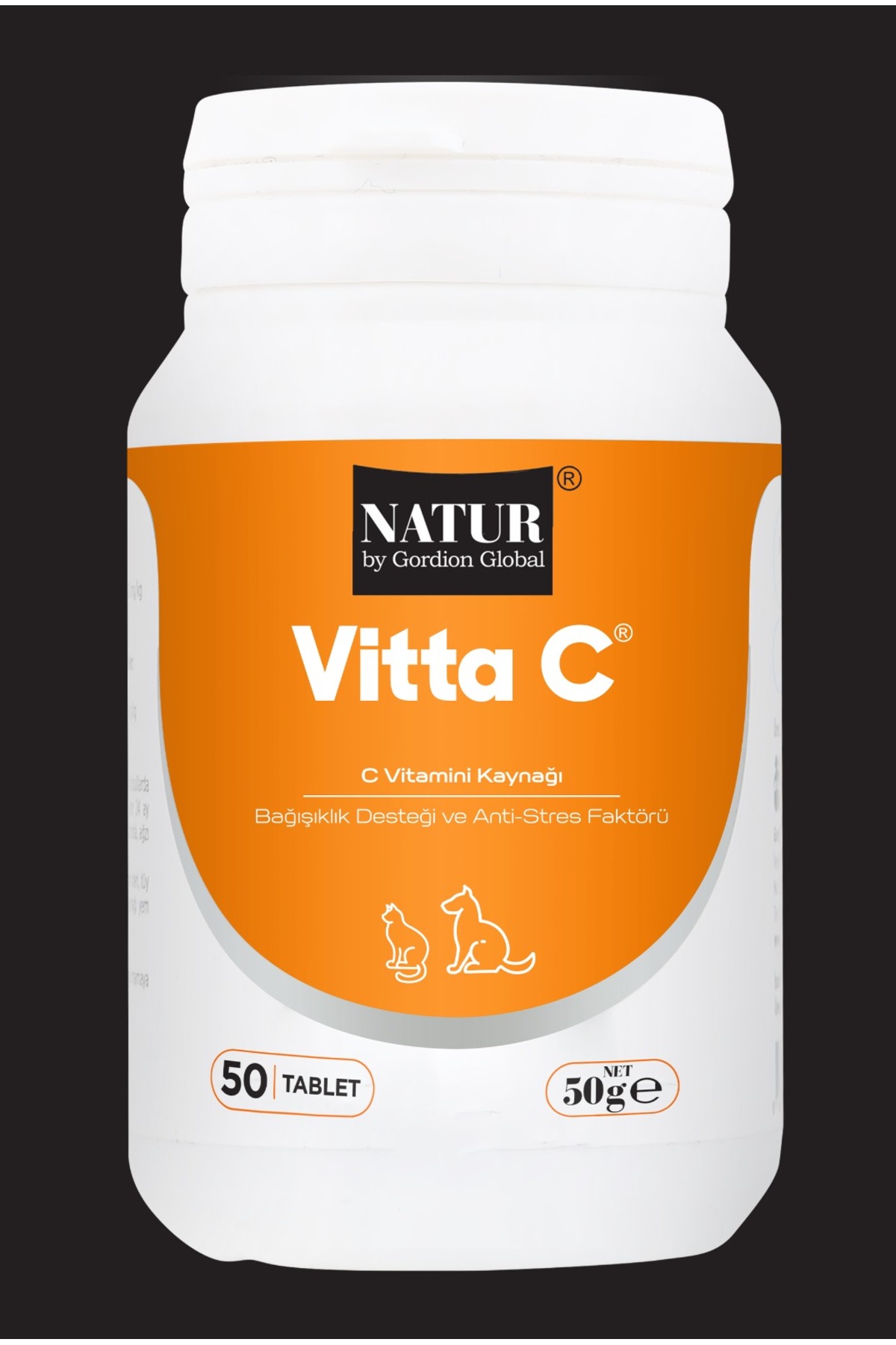 قرص ویتامین C گربه و سگ ناتور بای گوردیون گلوبال Natur by Gordion Global Vitta-C