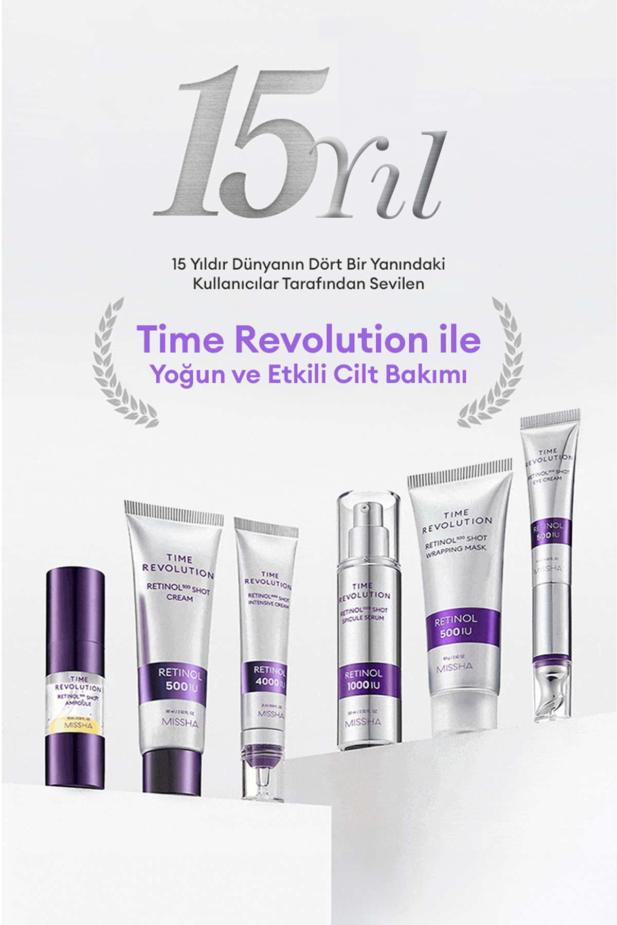ماسک صورت دو مرحله‌ای ژل حاوی رتینول مدل Time Revolution 1000 Shot میشا Missha