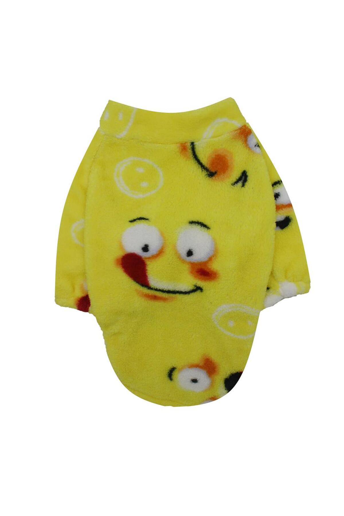 سویشرت ولسافت سگ‌های نژاد متوسط و بزرگ پاوستار Pawstar، طرح Yellow Smile، چندرنگ