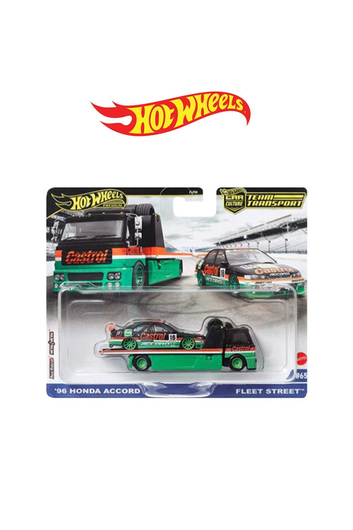 ماشین اسباب بازی HOTWHEELS TEAM TRANSPORT 96 HONDA ACCORD & FLEET STREET از ترکیه HOT WHEELS