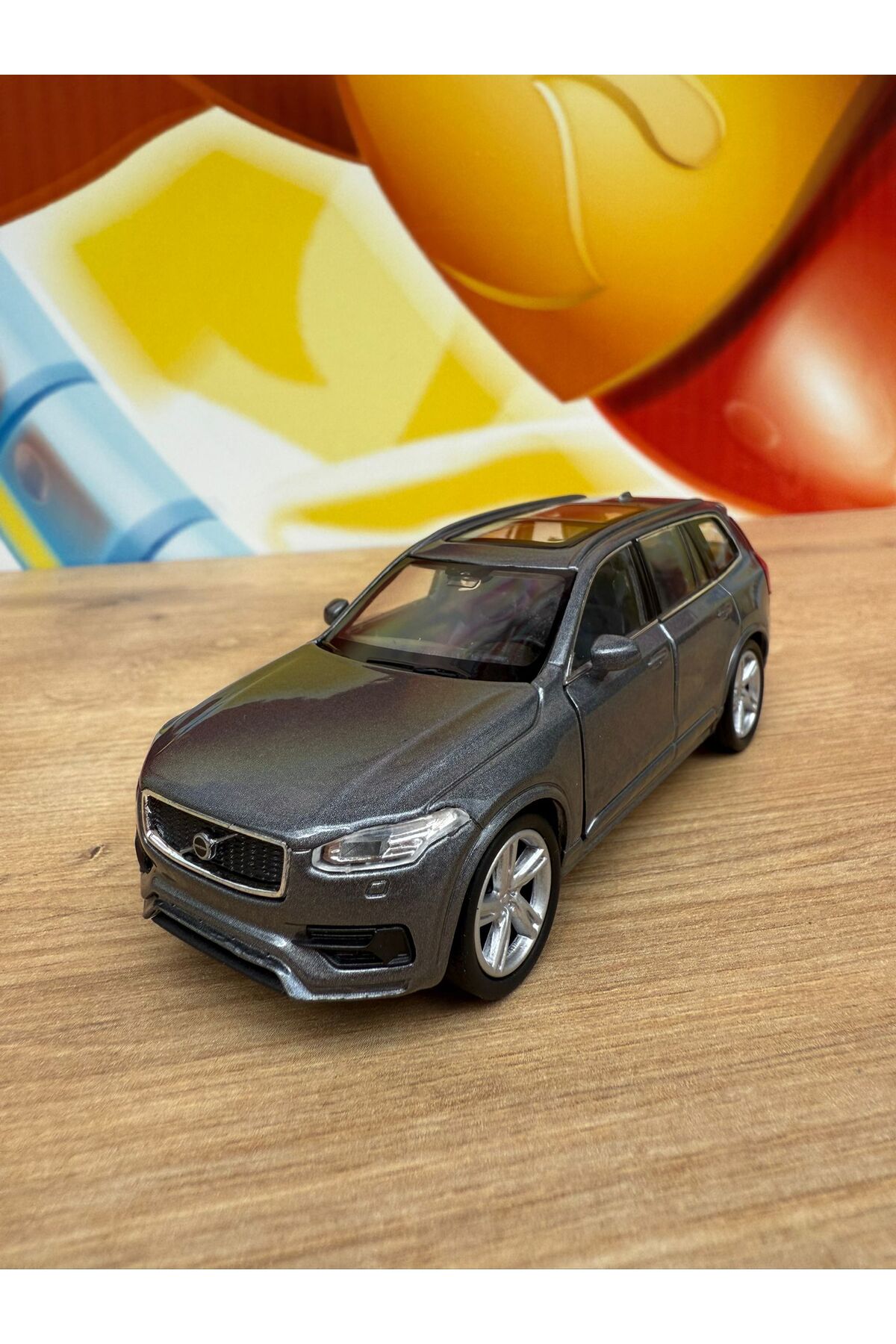 ماشین اسباب بازی WELLY XC 90 1 36 COMPATIBLE SCALE DIECAST METAL MODEL CAR VOLVO XC90 GREY scntoys