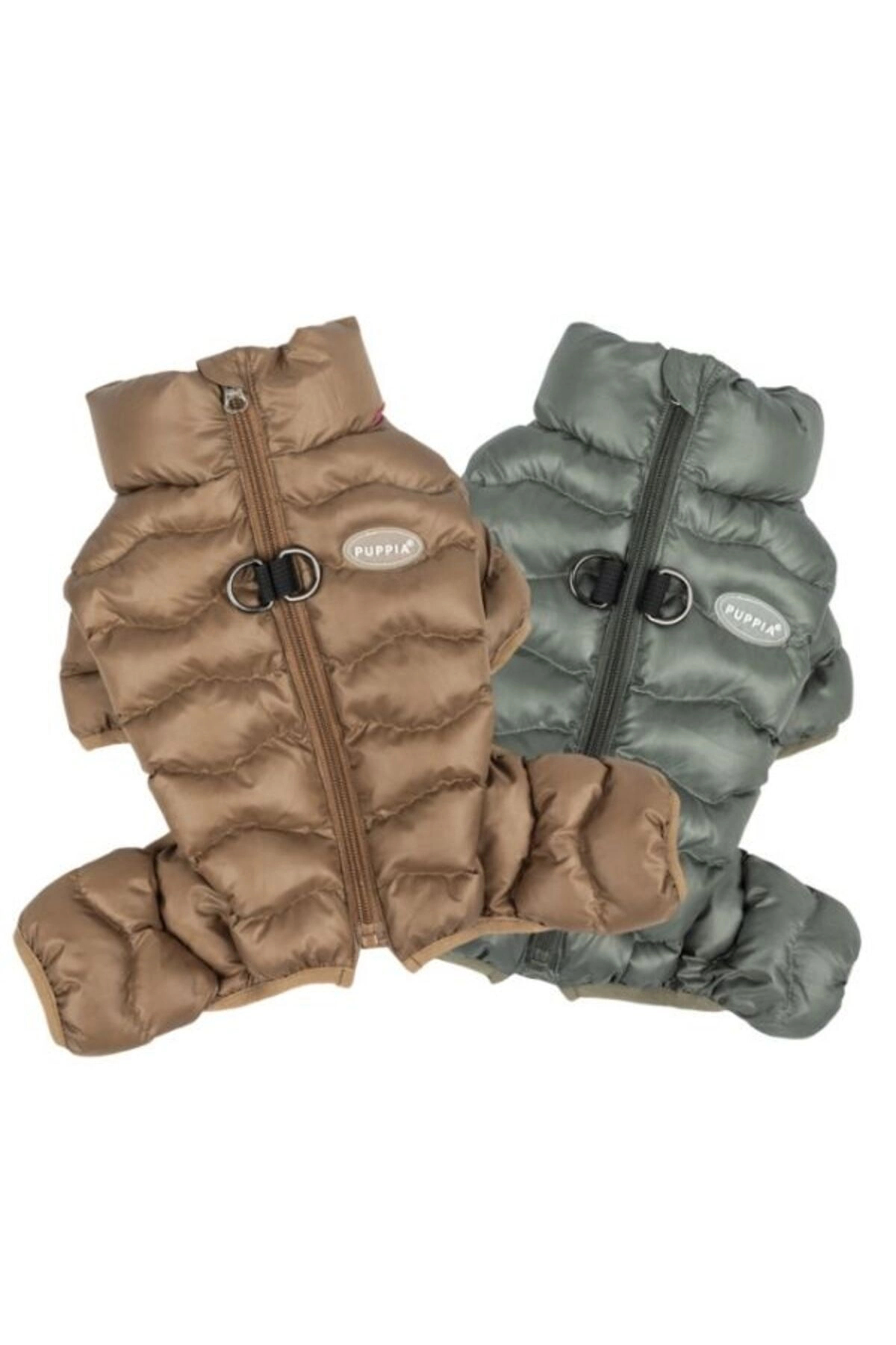 کاپشن سگ پوپیا Puppia مدل Wavy Puffer Suit، خاکی