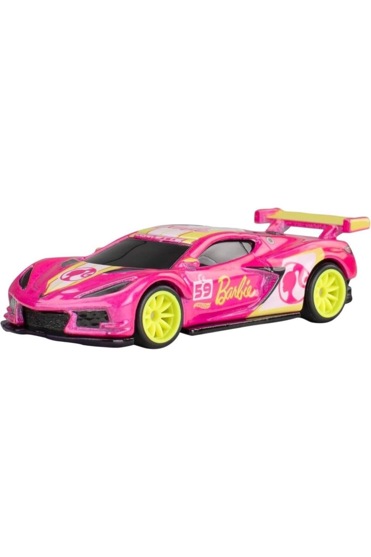 ماشین اسباب بازی فرهنگ پاپ باربی 65 CORVETTE C8.R HVJ51 هات ویلز اورجینال HOT WHEELS
