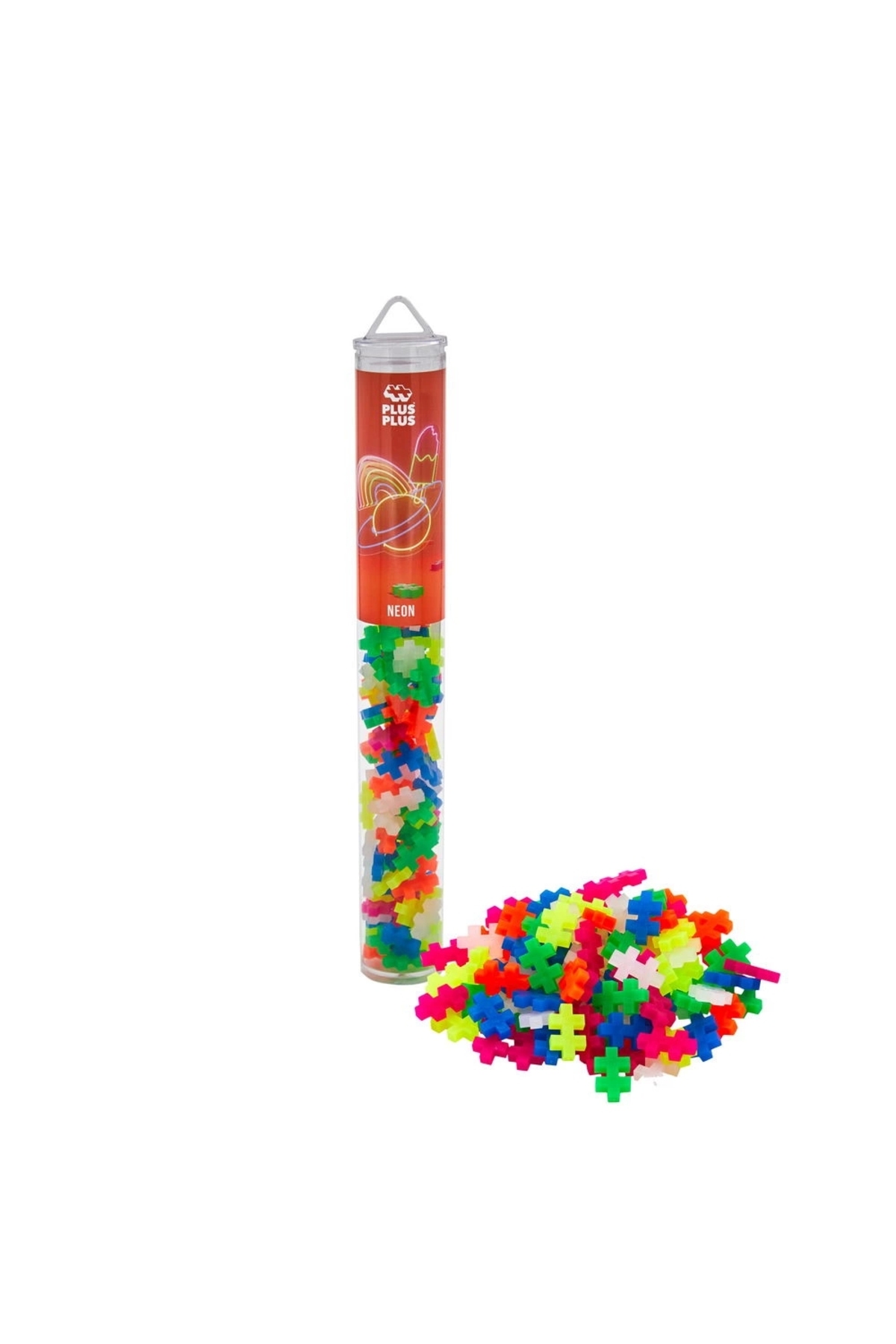 لگو و اسباب بازی های ساخت محور PLUS NEON MIX لوله 100 قطعه از ترکیه Plus Plus