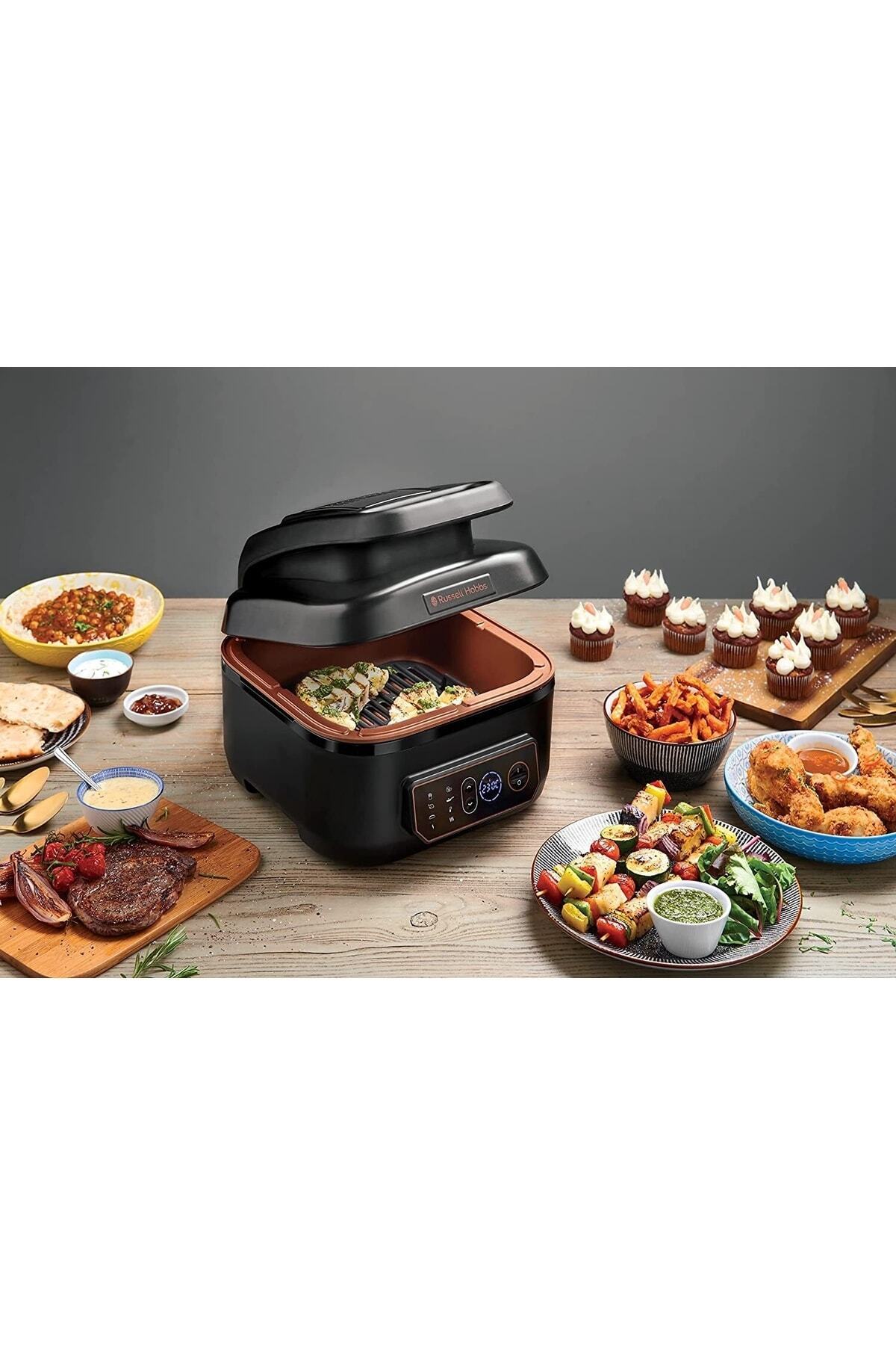 سرخ کن 26520 56 RH 5.5 لیتر اجاق گاز چند منظوره SATISFRY AIR GRILL AIRFRYER اورجینال Russell Hobbs
