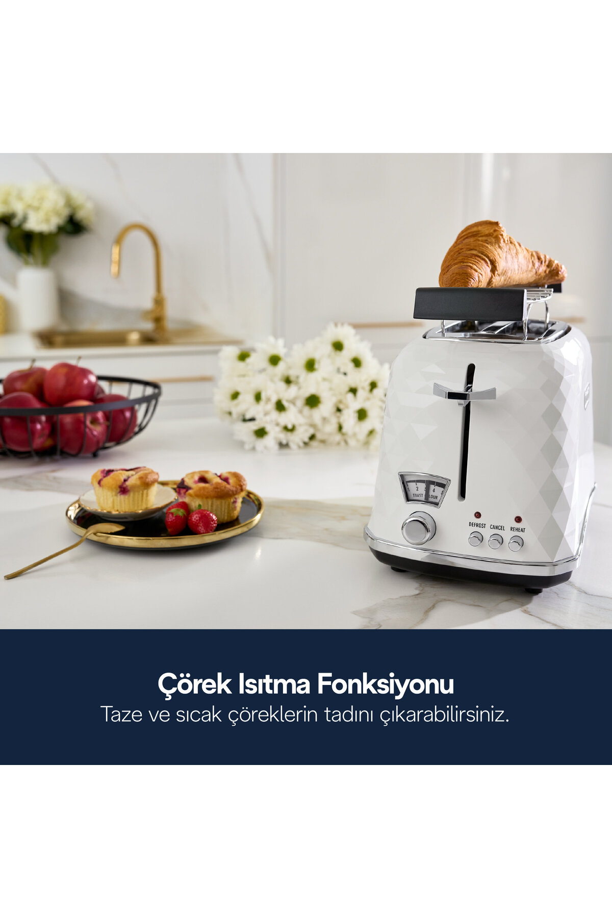 توستر BRILLANTE, CTJ2103.W اورجینال Delonghi