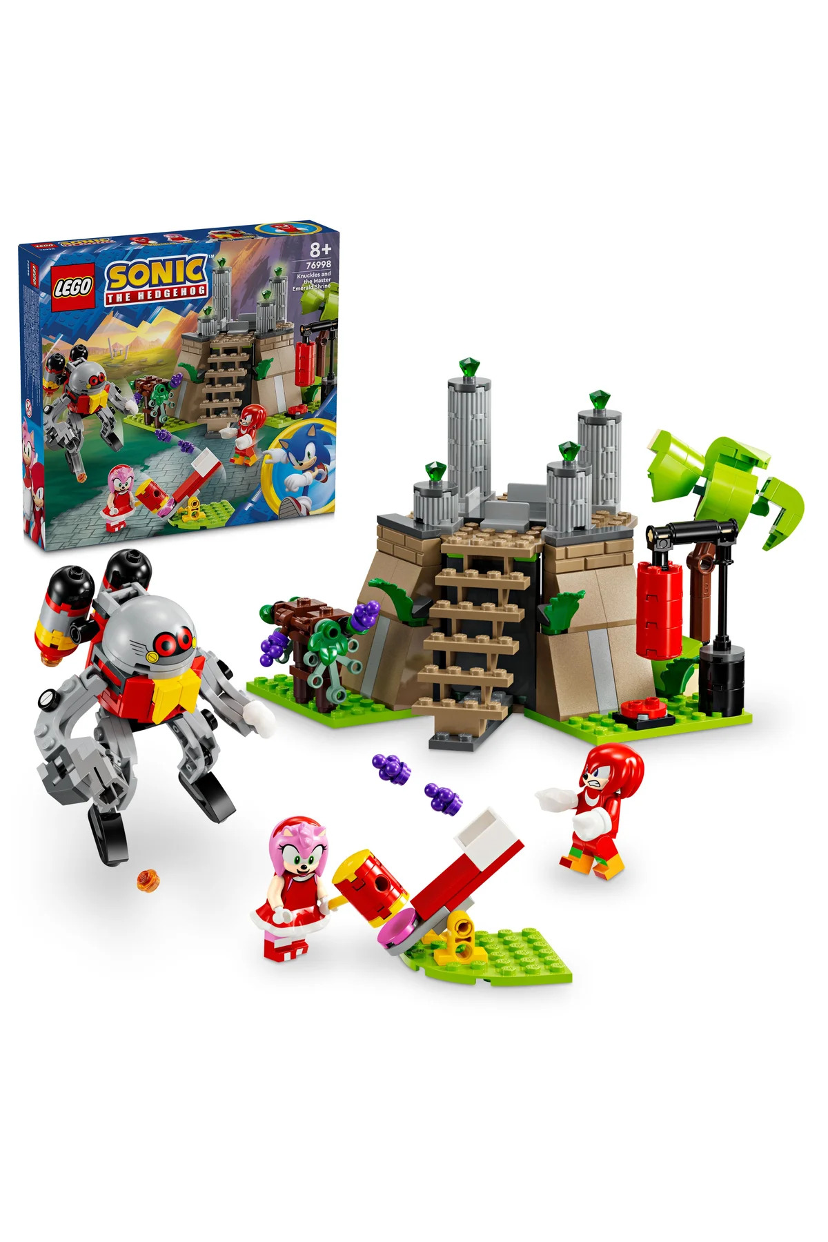 لگو و اسباب بازی های ساخت محور ® SONIC THE HEDGEHOG™ KNUCKLES AND MASTER EMERALD TEMPLE 76998 – ست ساختمان 8+ 325P اورجینال LEGO