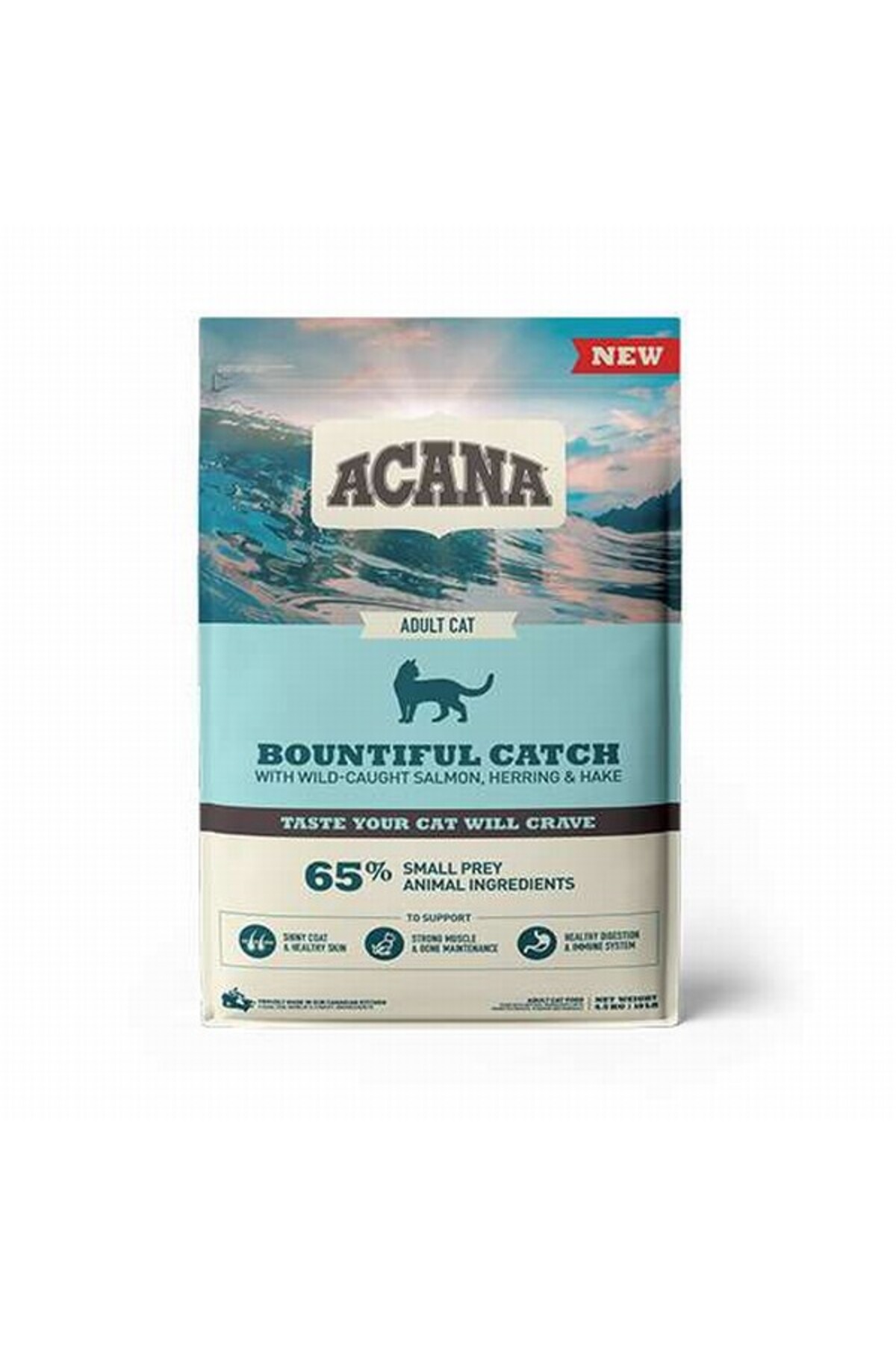 غذای خشک گربه آکانا Acana Bountiful Catch با ماهی، ۴٫۵ کیلوگرم 4,5 Kg