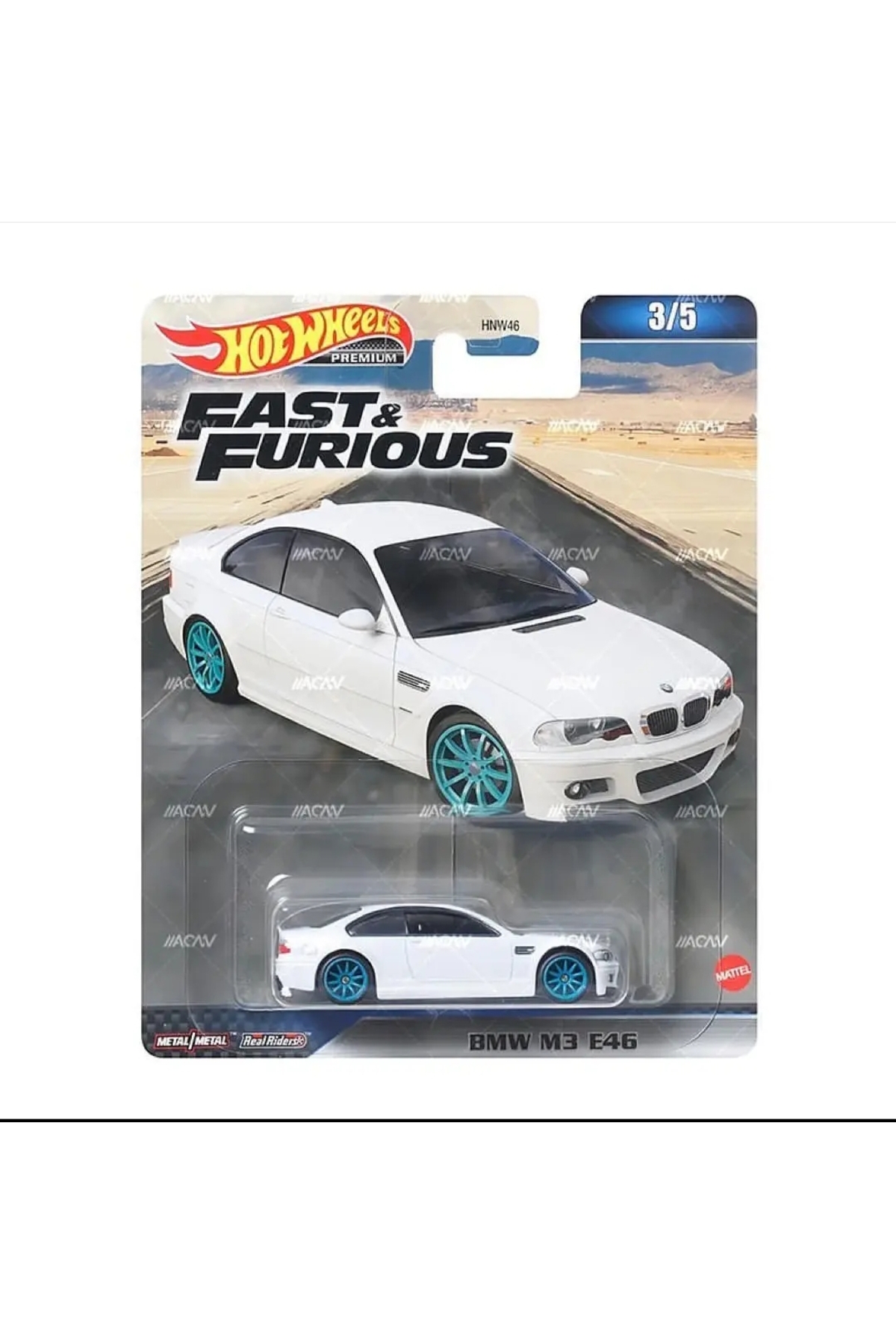 ماشین اسباب بازی MATTEL PREMIUM FAST و FURIOUS BMW M3 E46 سریع خشمگین هات ویلز اورجینال HOT WHEELS