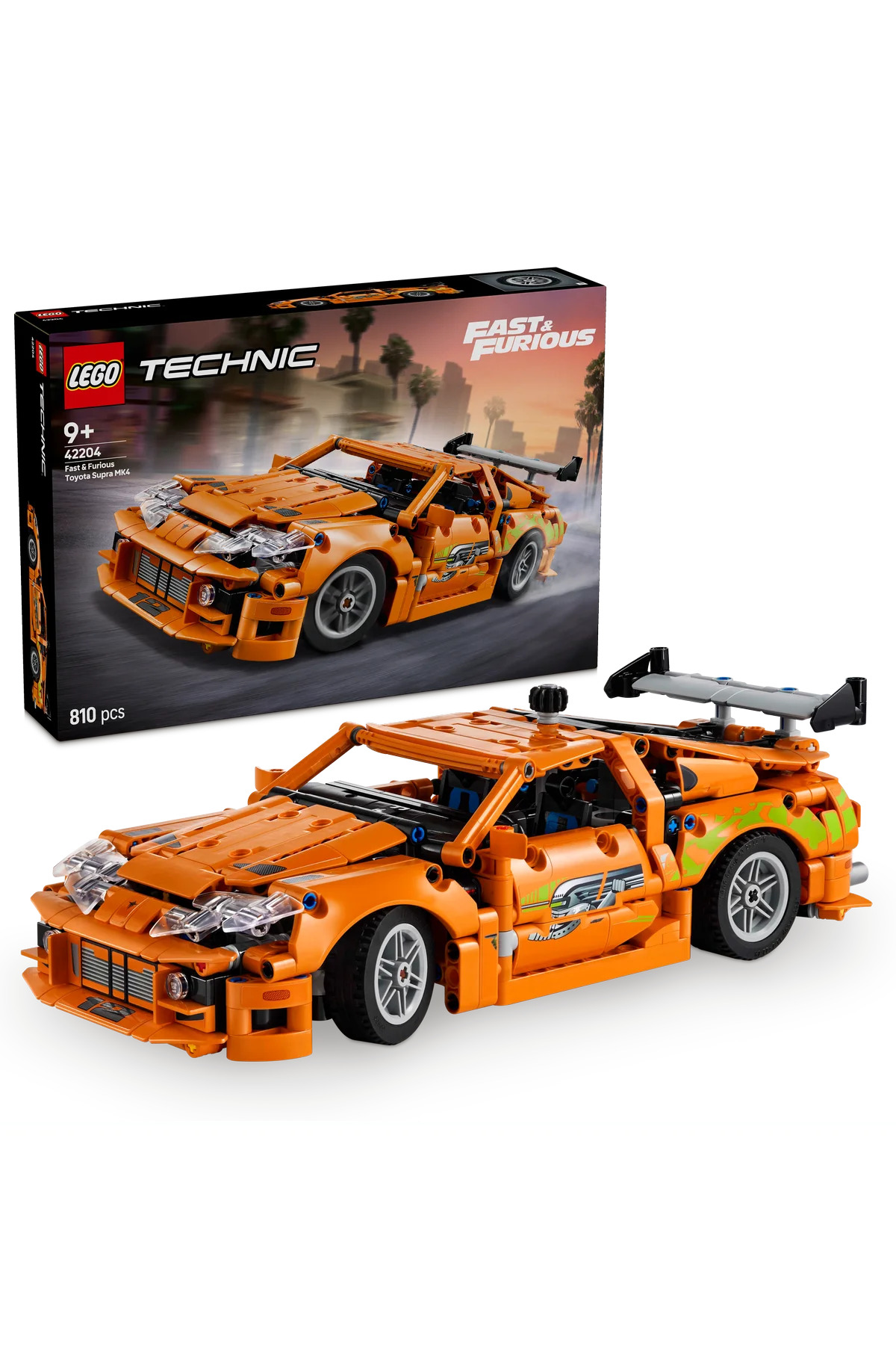 لگو و اسباب بازی های ساخت محور ® TECHNIC FAST AND FURIOUS TOYOTA SUPRA MK4 42204 ست ساختمان 9+ مدل 810 عدد اورجینال LEGO