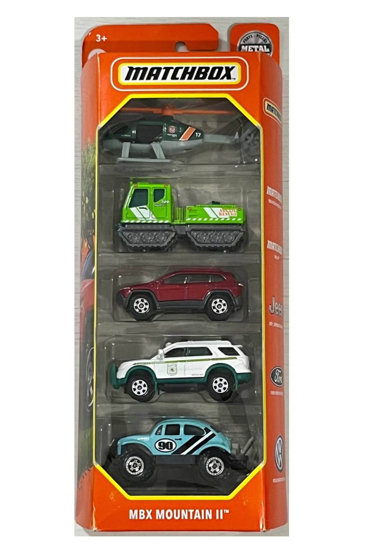 مدل خودرو مجموعه MBX MOUNTAIN II مقیاس 1:64 اورجینال Matchbox
