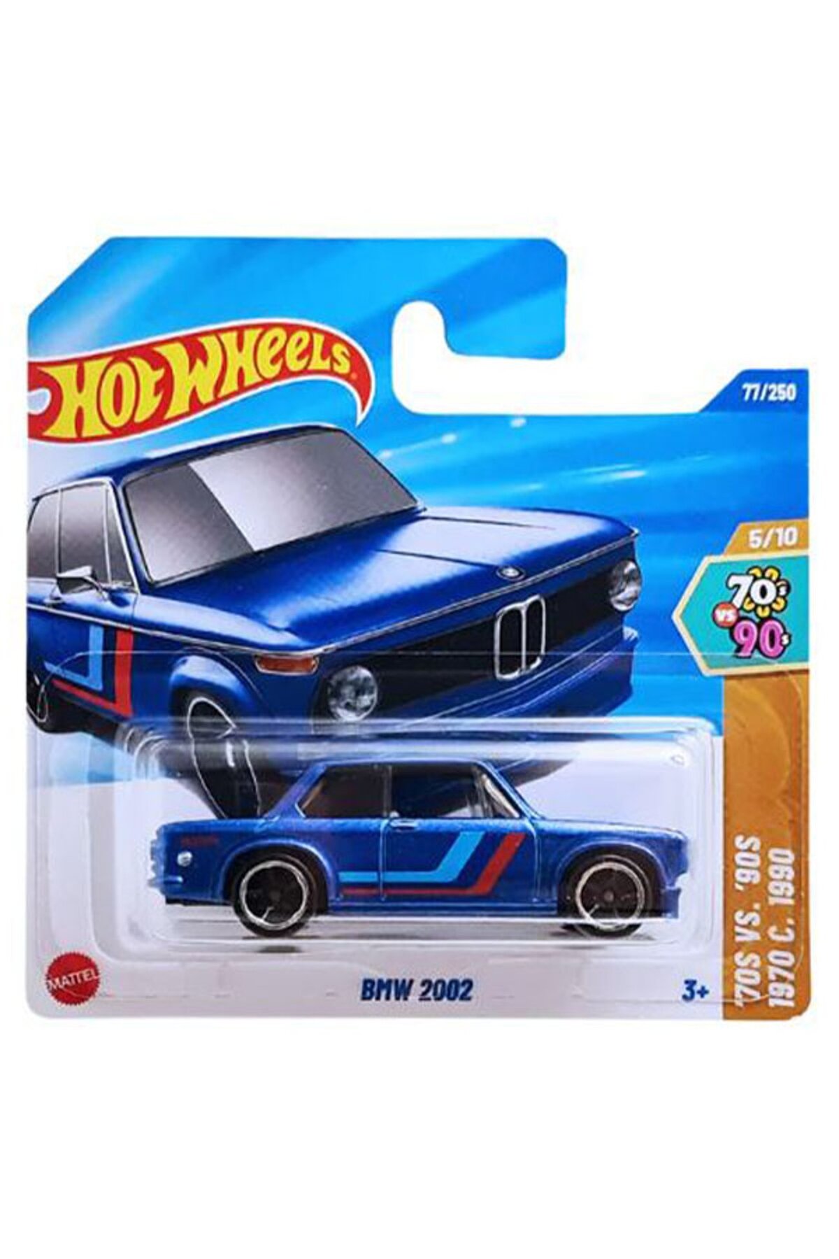 ماشین اسباب بازی BMW 2002 آبی از ترکیه HOT WHEELS