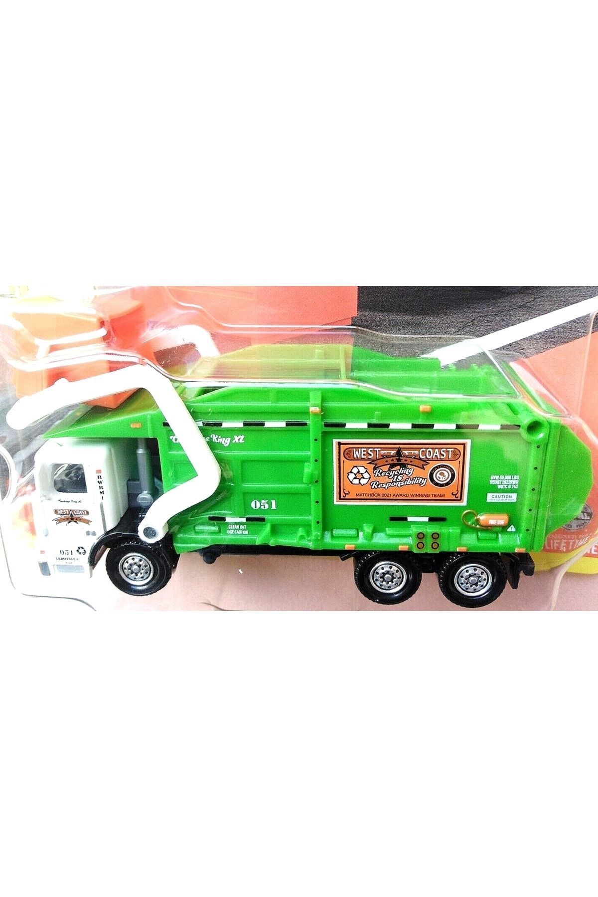 مدل خودرو ماشین حمل زباله GARBAGE KING XL اصل مجوز مهندسی وسیله نقلیه اسباب بازی DIECAST اورجینال Matchbox