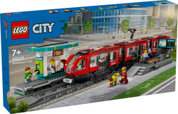 مجموعه ساختنی ایستگاه تراموای مرکز شهر لگو LEGO City مدل 60423، ۸۱۱ قطعه