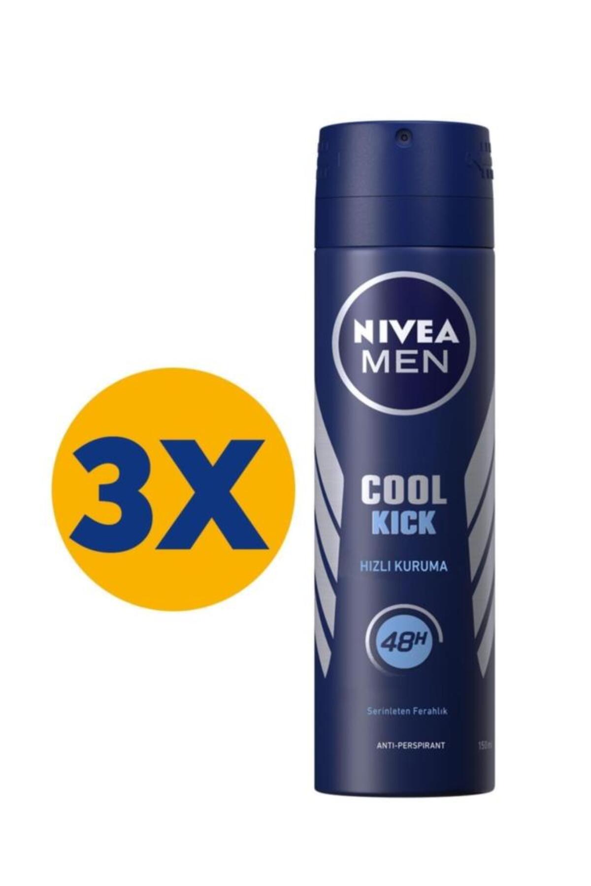 NIVEA اسپری ضد تعریق مردانه با بوی خنک کیک 50 میلی لیتر X 3 بسته بهینه