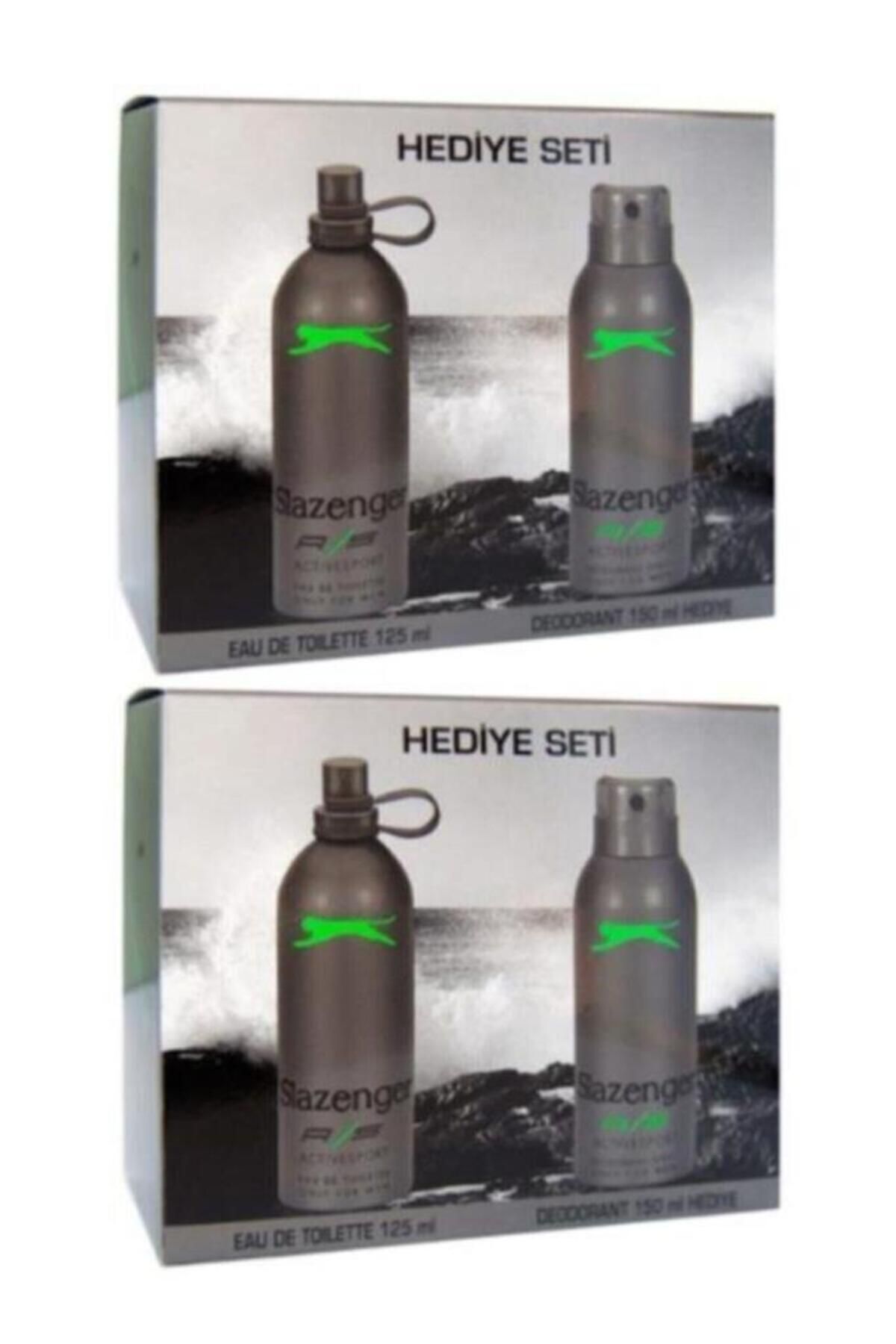 Slazenger اسپرت گرین 125 میلی لیتری 150 دئودورانت عطر مردانه 2 عدد