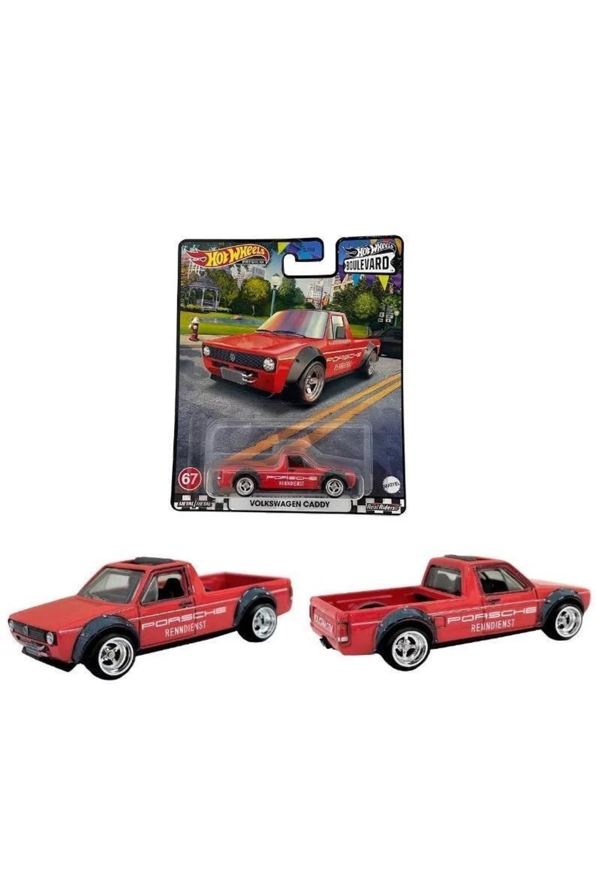 ماشین اسباب بازی بلوار وسایل نقلیه ممتاز GJT68 HKF13 VOLKSWAGEN CADDY HOT WHEELS