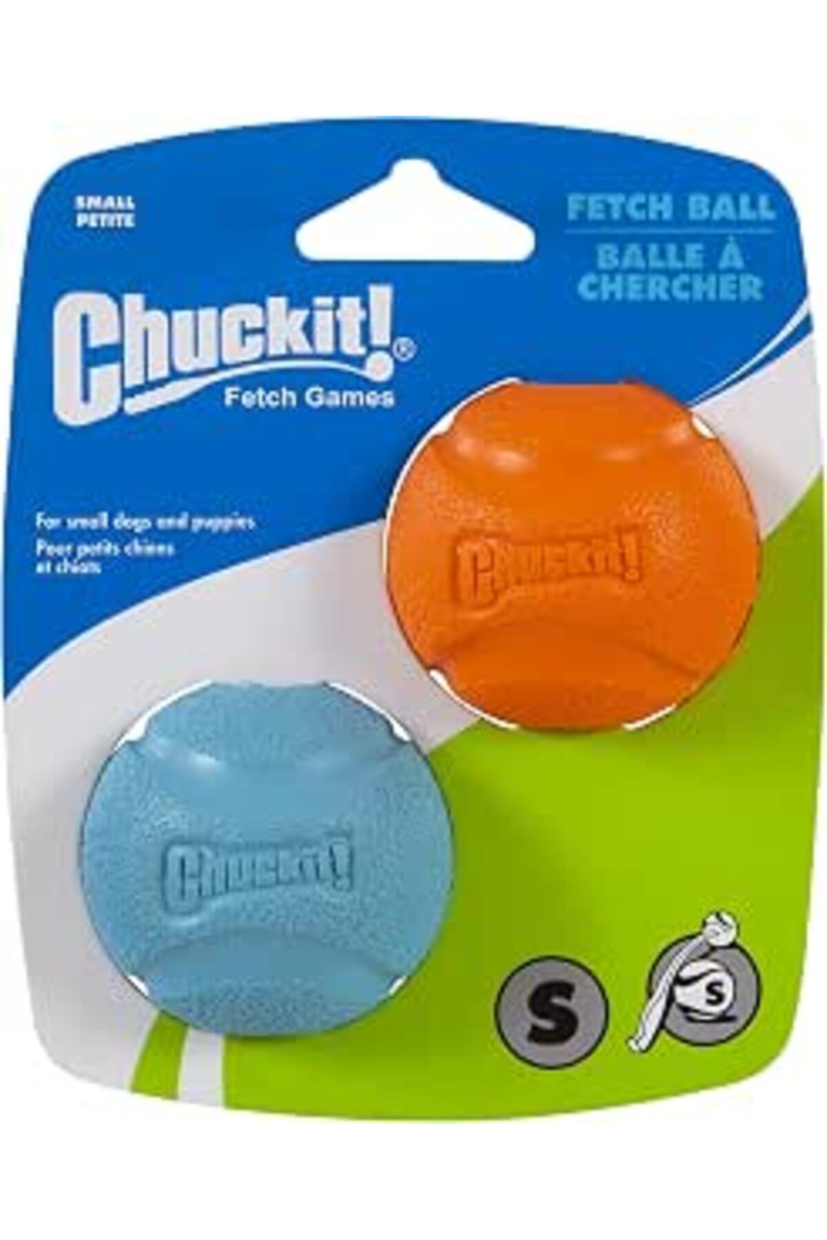 توپ بازی سگ چاکیت! Chuckit!! ! Fetch Ball، بسته ۲ عددی، سایز کوچک چندرنگ