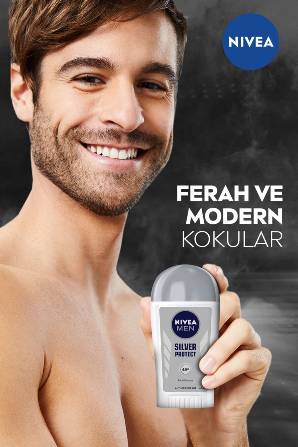 NIVEA ضد تعریق مردانه با قلموی نقره ای محافظت کننده 48 ساعته نیویا