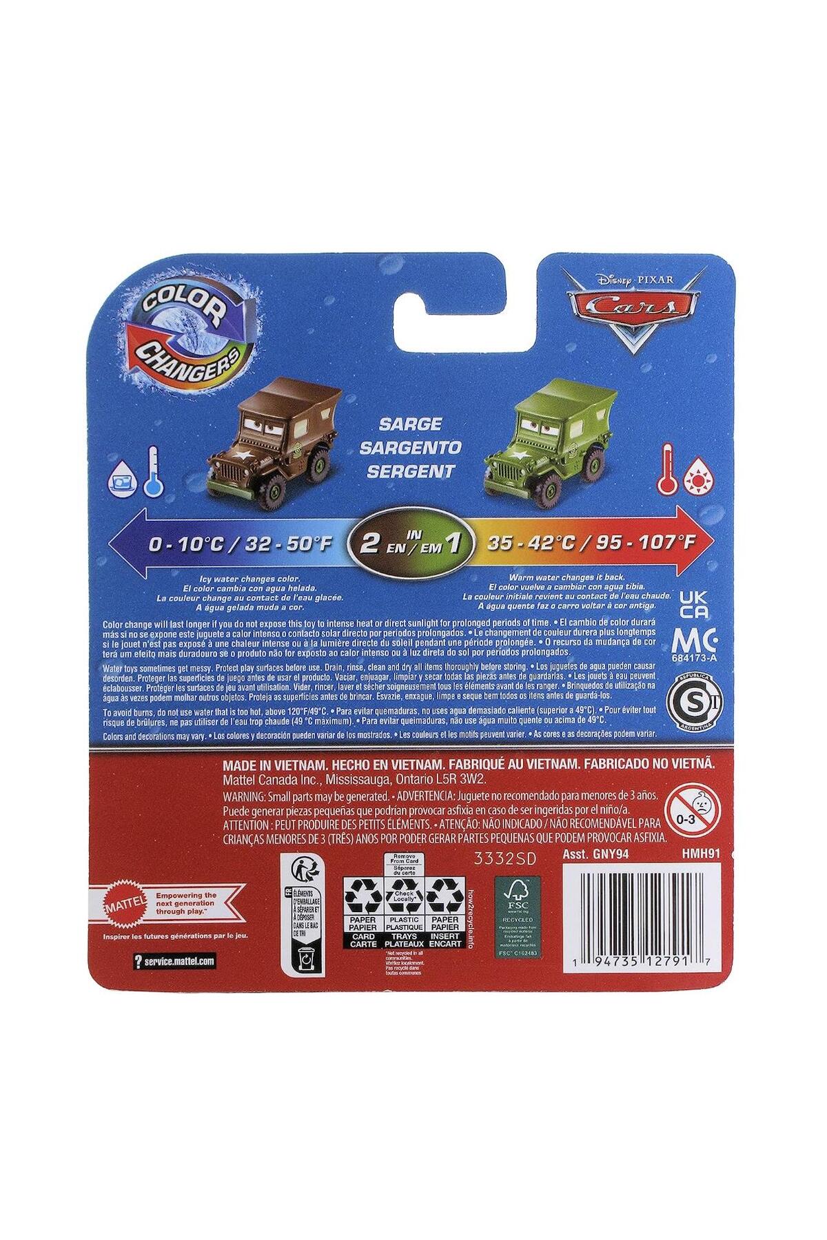تفنگ های اسباب بازی و آب دیزنی پیکسار اتومبیل رنگی سری GNY94 HMH91 هات ویلز اورجینال HOT WHEELS