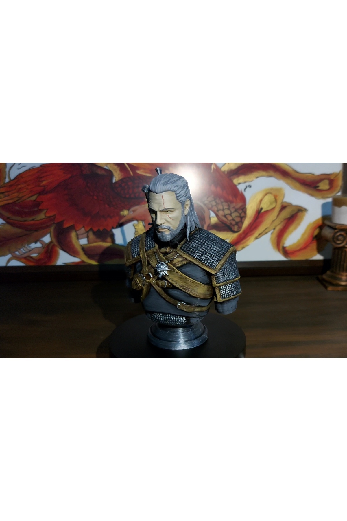 فیگور GERALT OF RIVIA BUST THE WITCHER 12 سانتی متر از ترکیه PEMİNİ