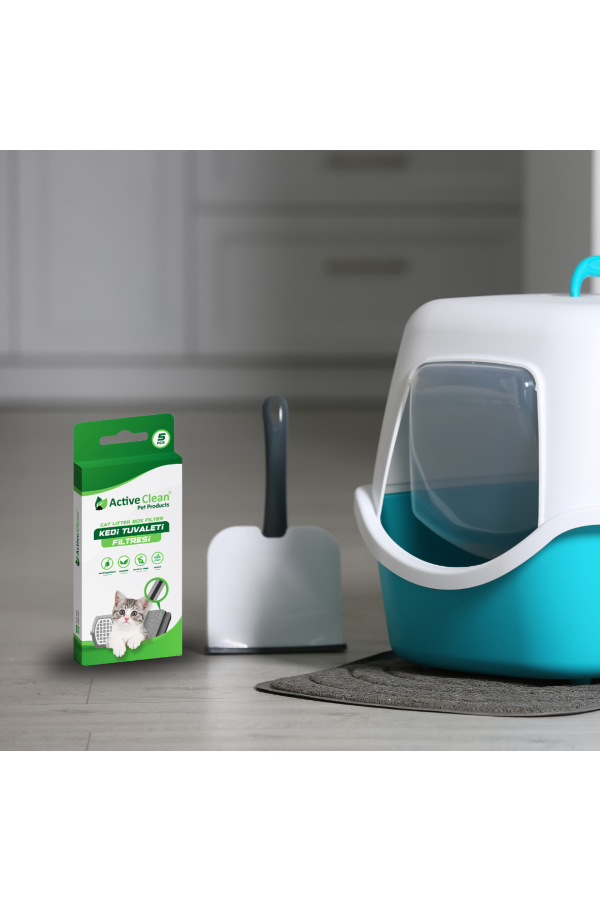 فیلتر توالت گربه اکتیو کلین Active Clean، مدل ACT0004 چندرنگ