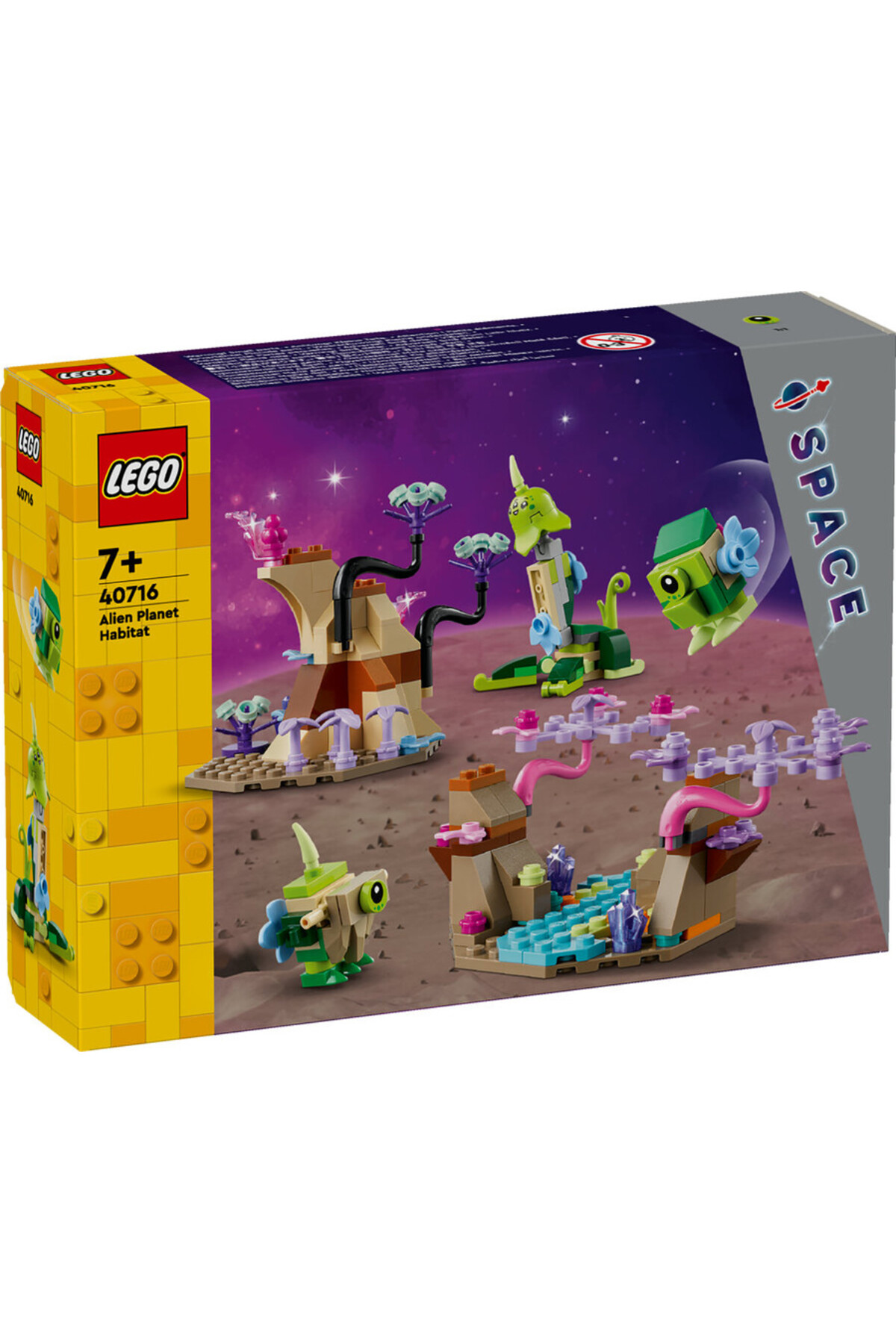 اسباب بازی های آموزشی مجموعه ساختمانی نمادین ®LEGO® ICONIC ALIEN PLANET HABITAT TOY 206 قطعه اورجینال LEGO