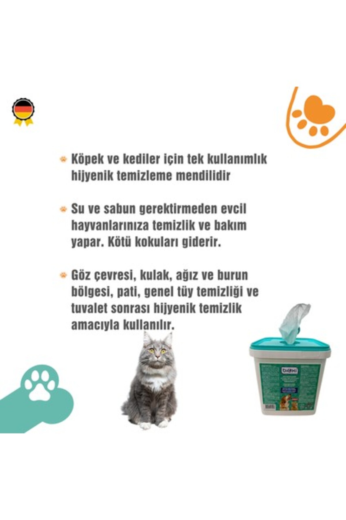 دستمال سطلی بهداشتی حیوانات اورکینل Orqinel Bioxi®